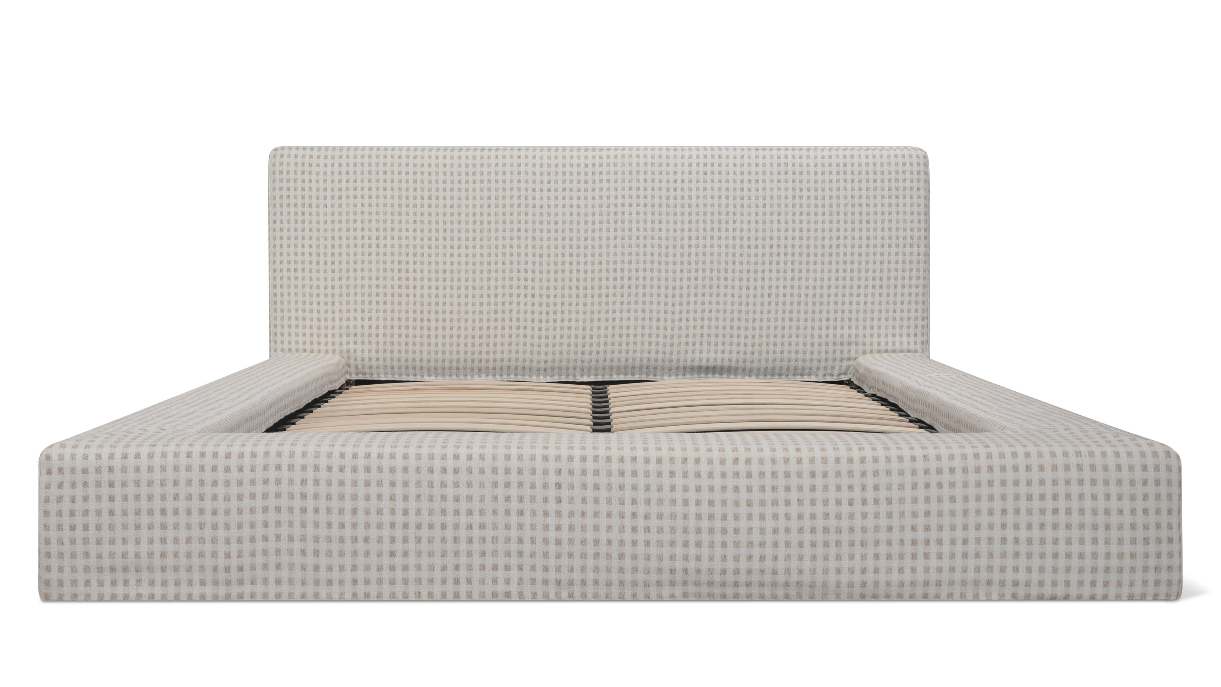 Movie Night™ Storage Bed, Queen, Carmel Check