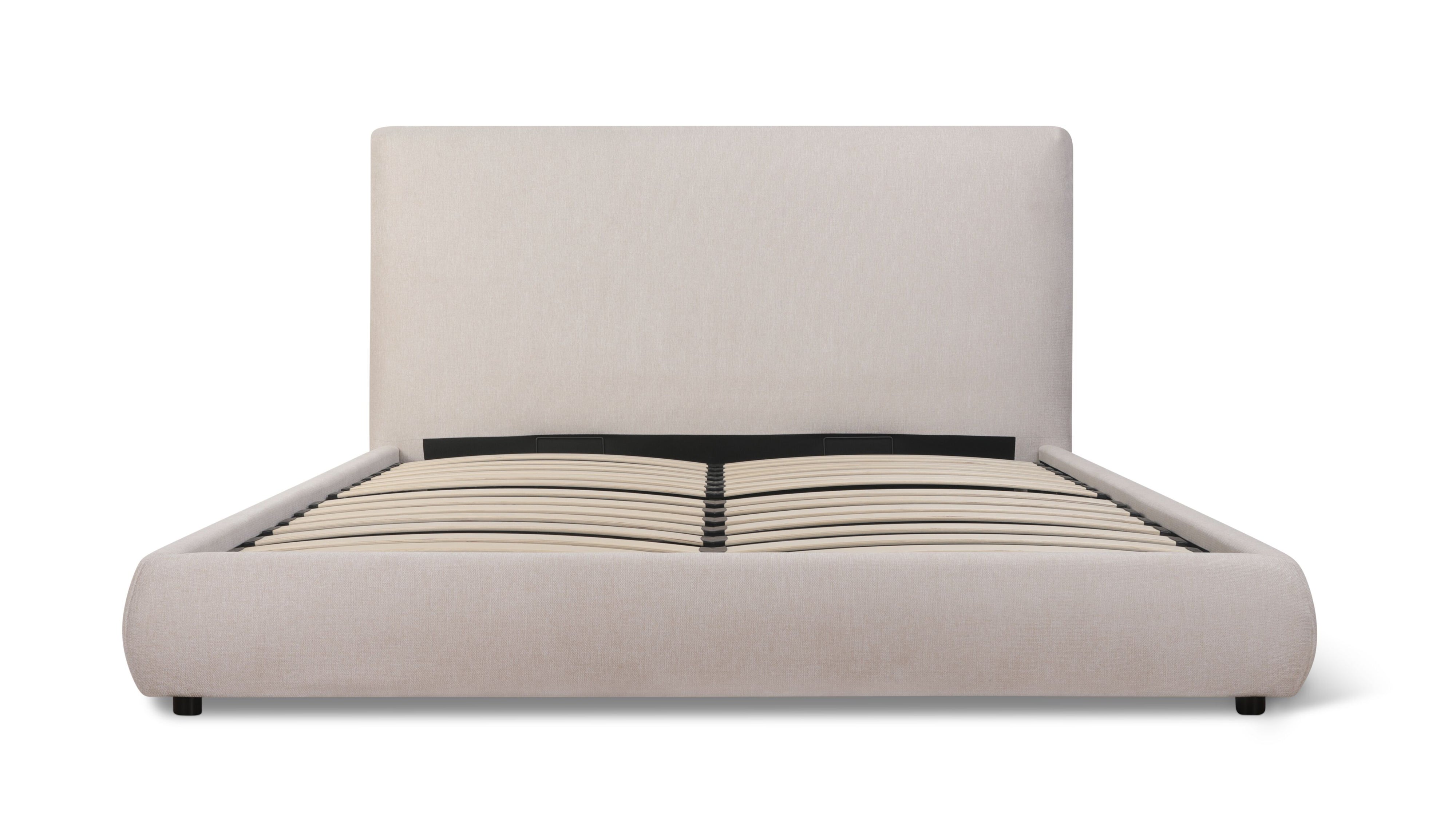 Dream Storage Bed With Tall Headboard, Queen, Latte