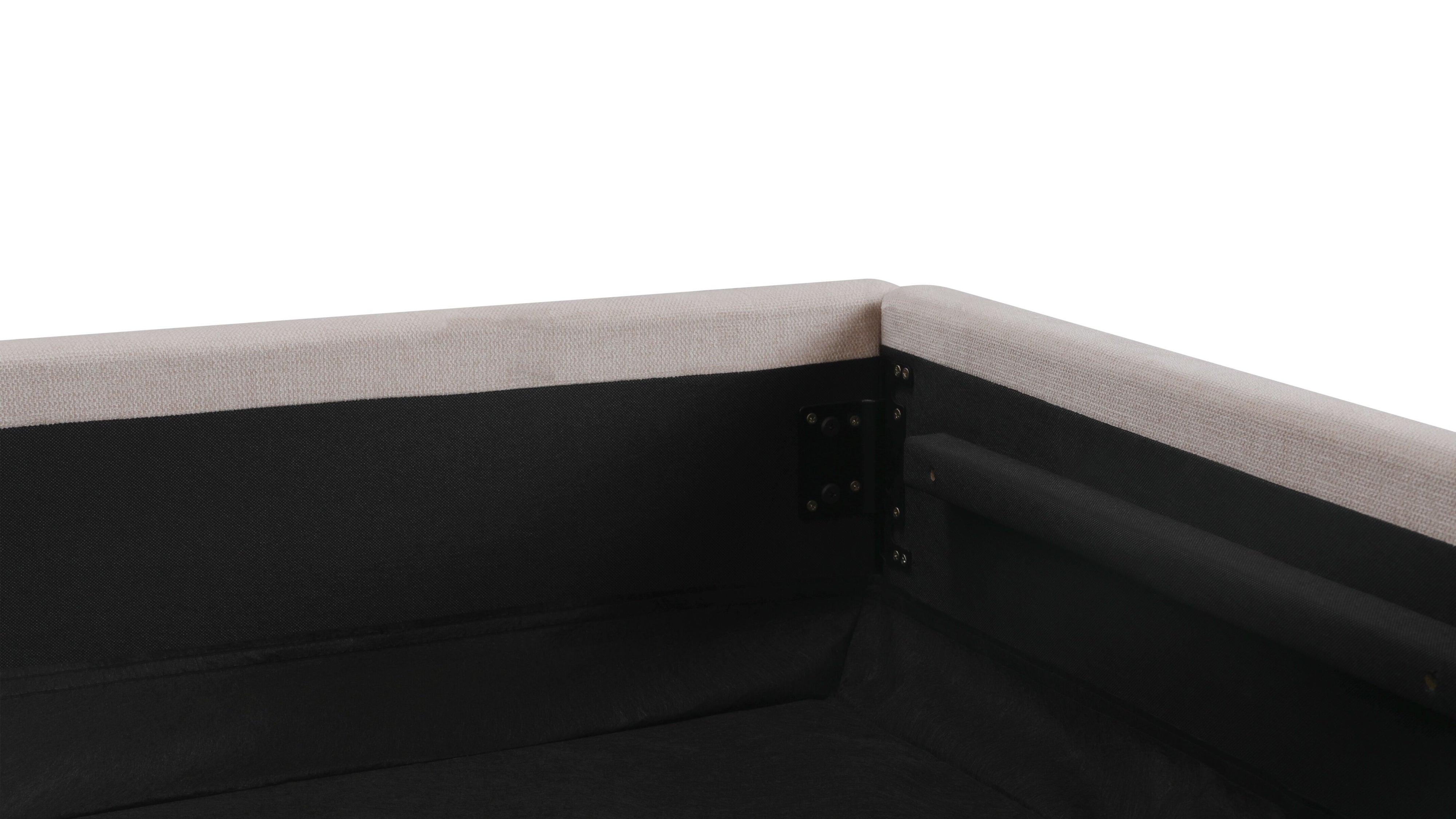 Dream Storage Bed With Tall Headboard, King, Latte