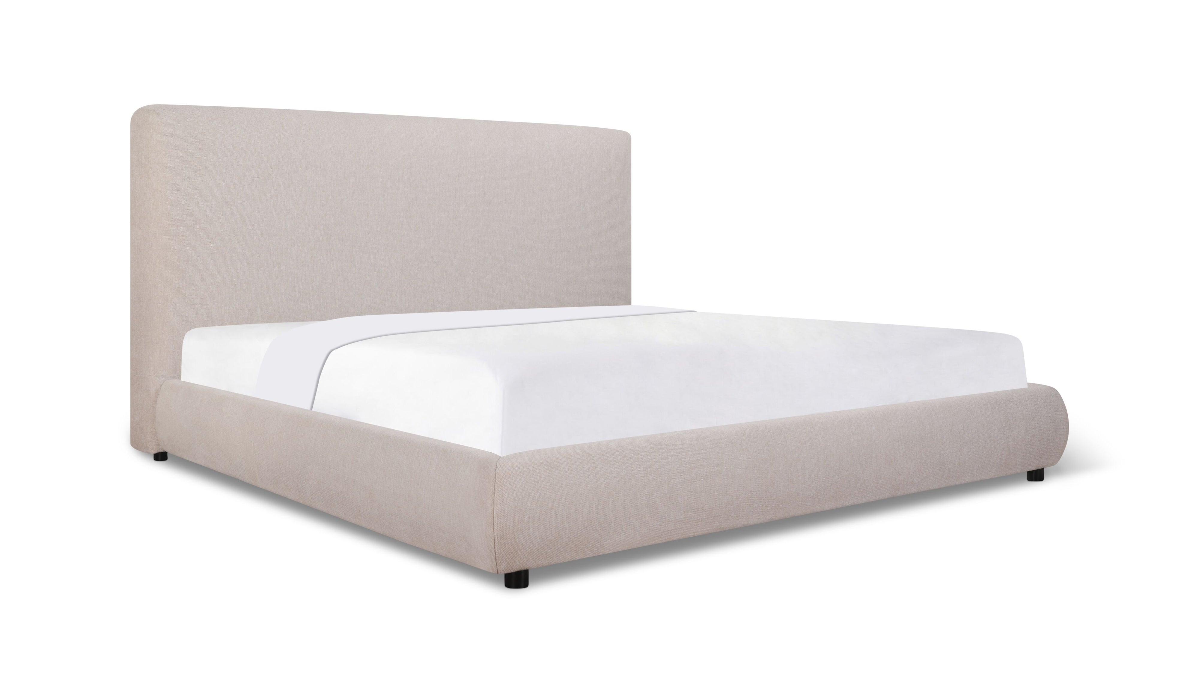 Dream Storage Bed With Tall Headboard, King, Latte