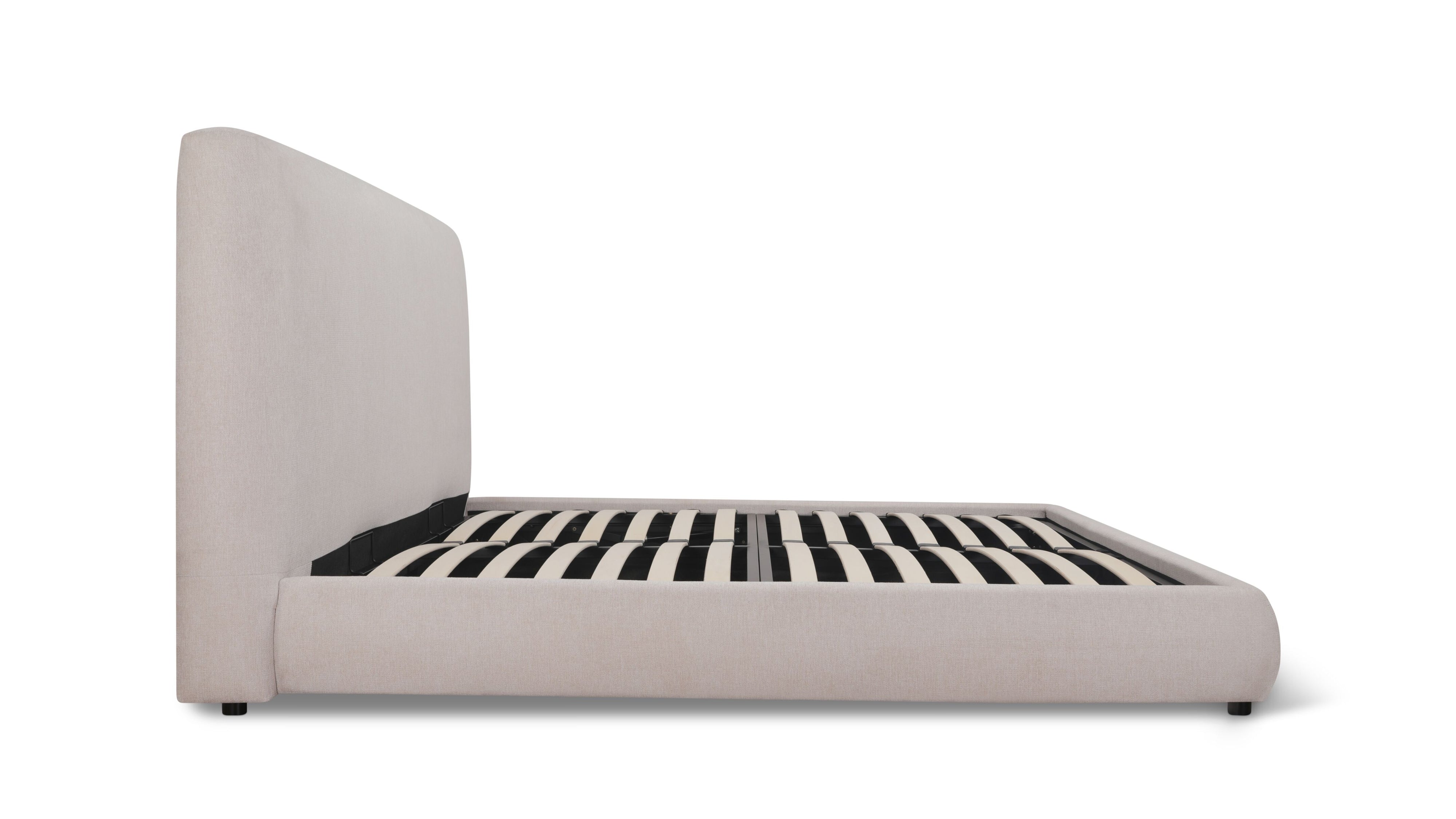 Dream Storage Bed With Tall Headboard, King, Latte