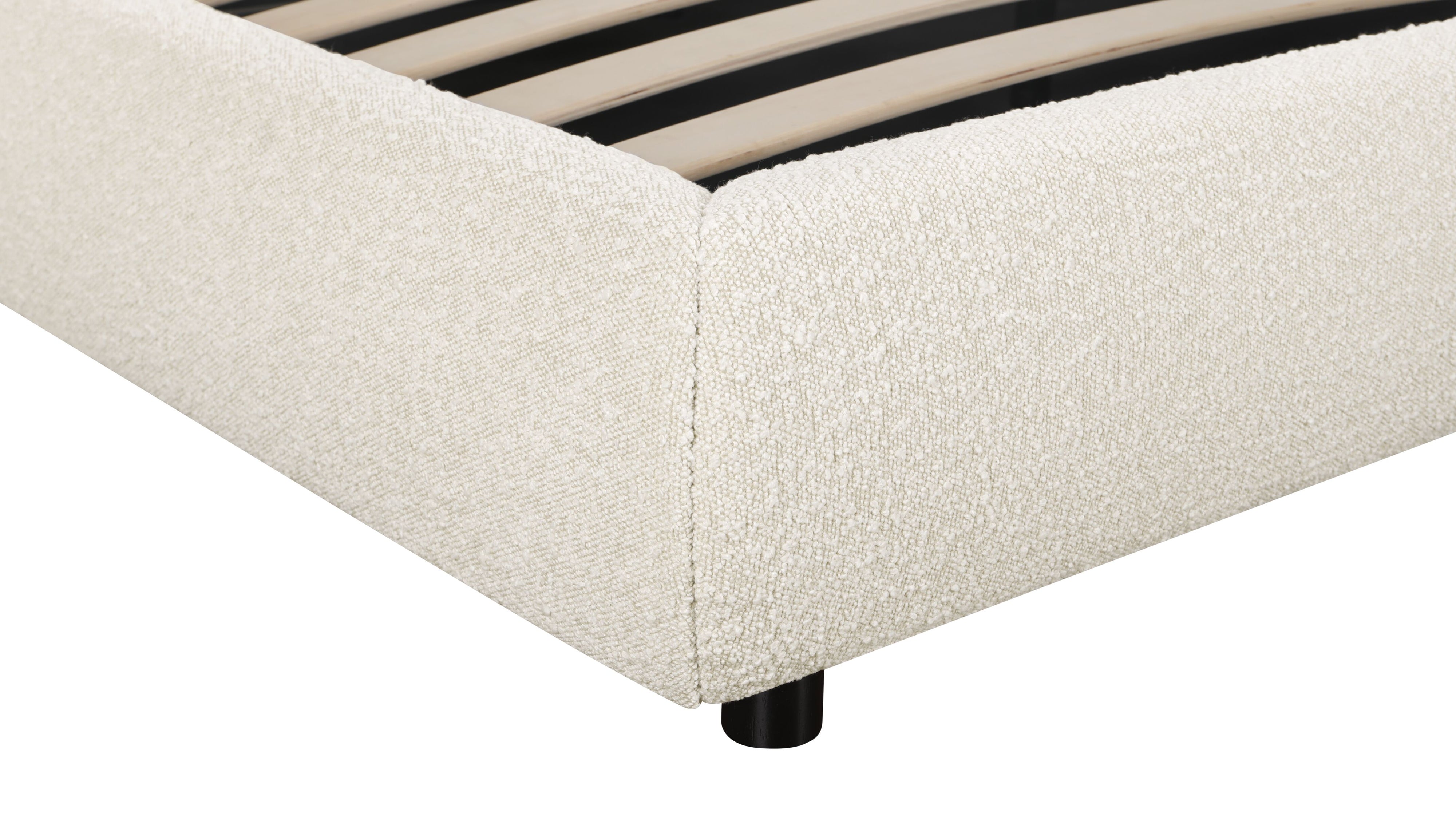 Dream Storage Bed With Tall Headboard, King, Cream Boucle