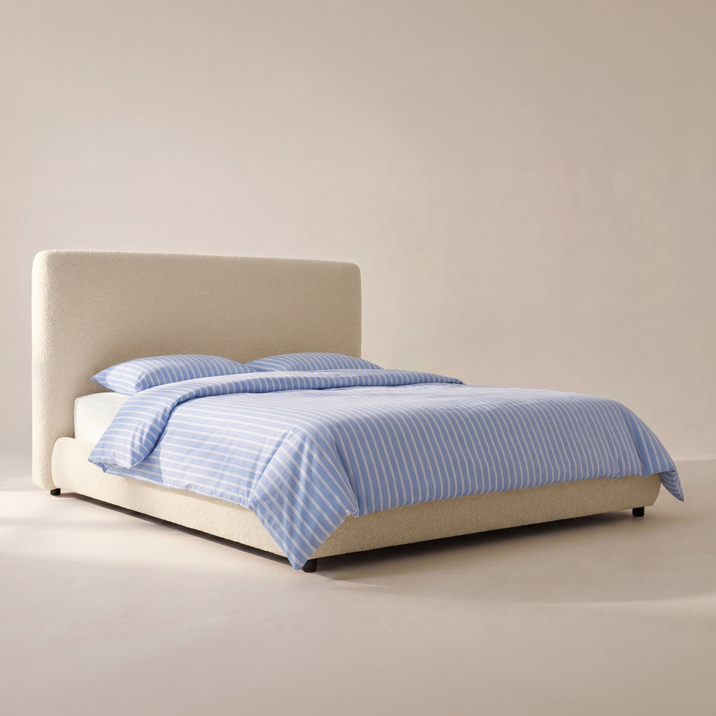 Dream Storage Bed With Tall Headboard, King, Cream Boucle