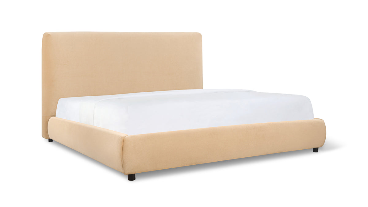 Dream Storage Bed With Tall Headboard, King, Honey
