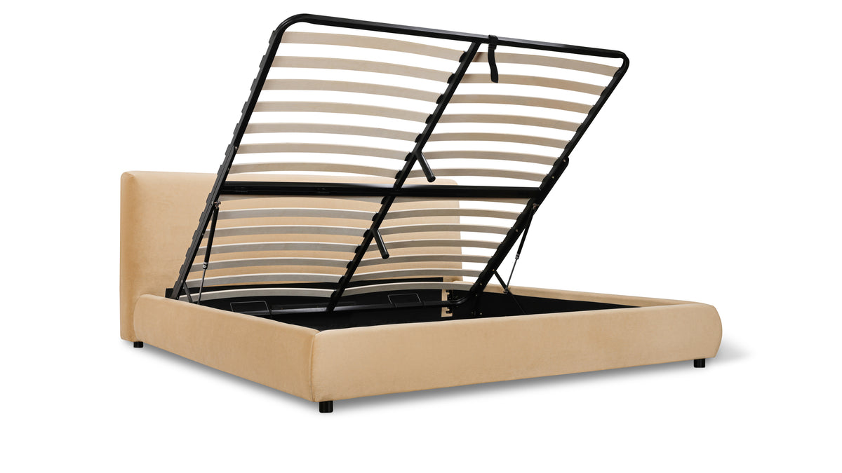 Dream Storage Bed, King, Honey