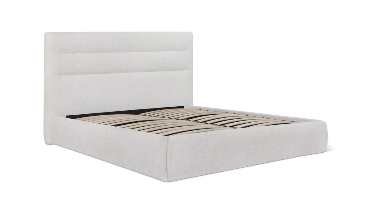 Slumber Storage Bed, King, Nougat