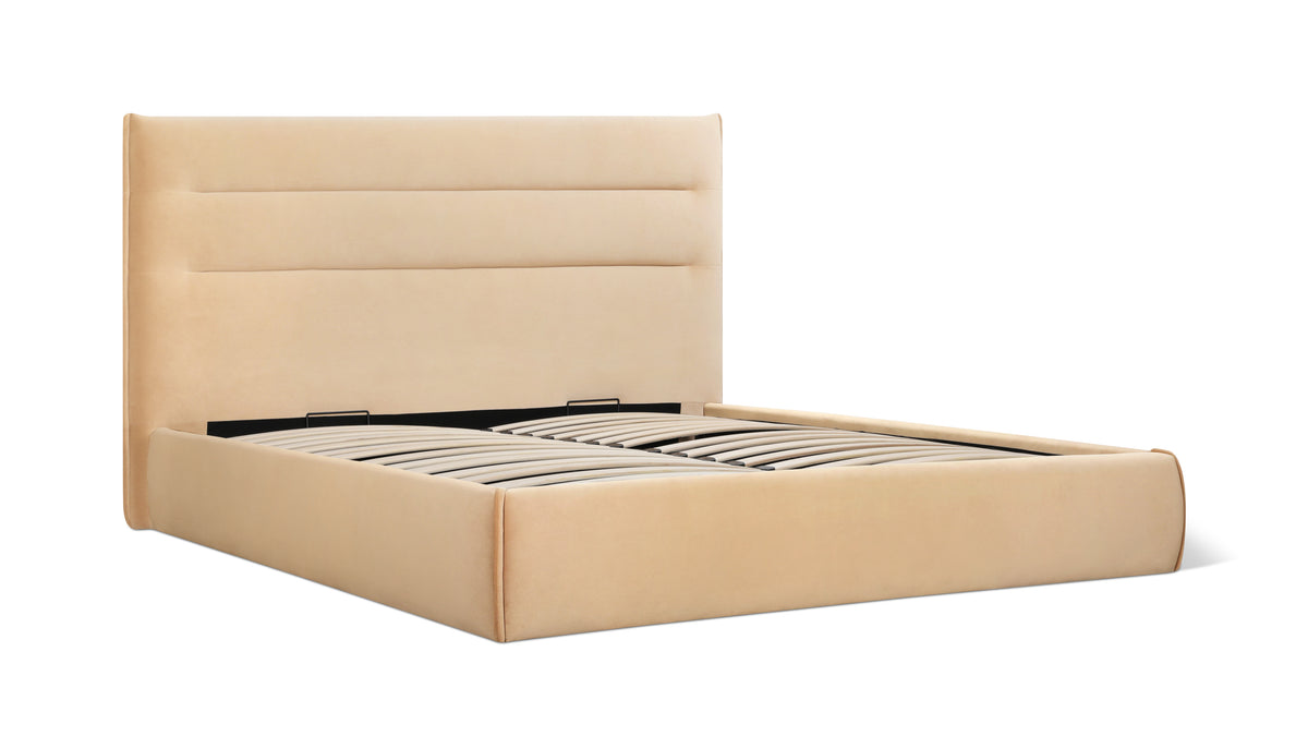 Slumber Storage Bed, King, Honey