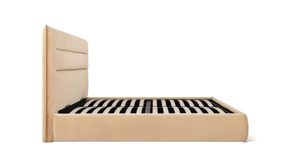 Slumber Storage Bed, King, Honey