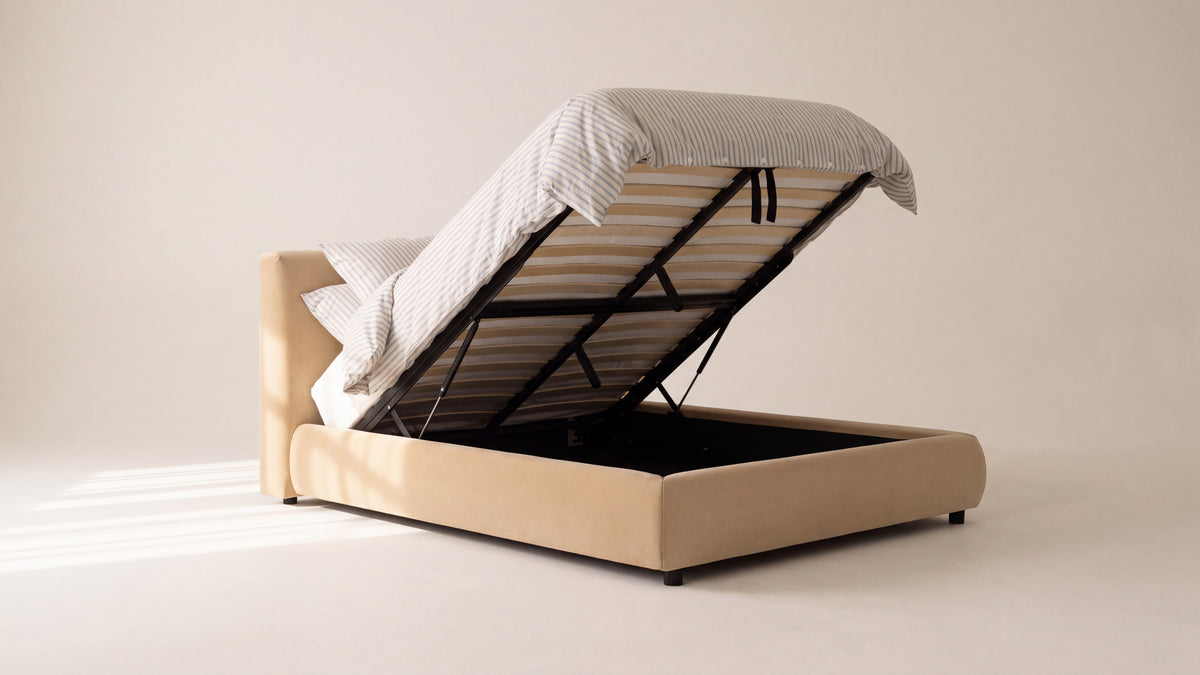 Dream Storage Bed, Full, Honey — alternate view