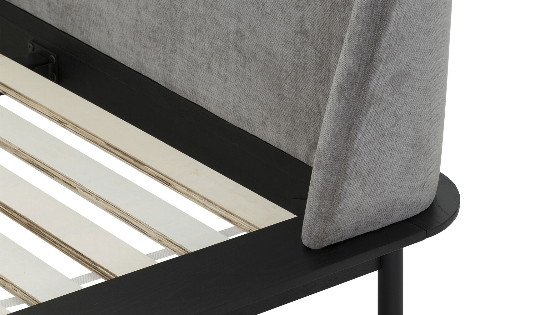 Easy Edge Bed, Queen, Black Oak