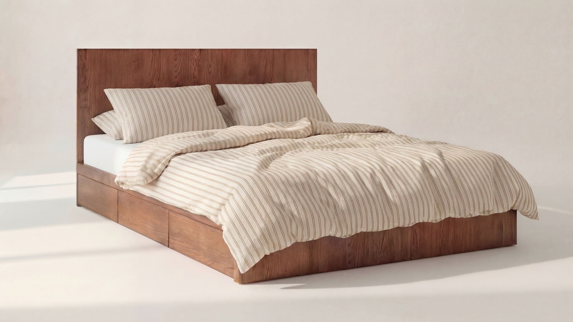 Form Storage Bed, Queen, Stained Walnut_image