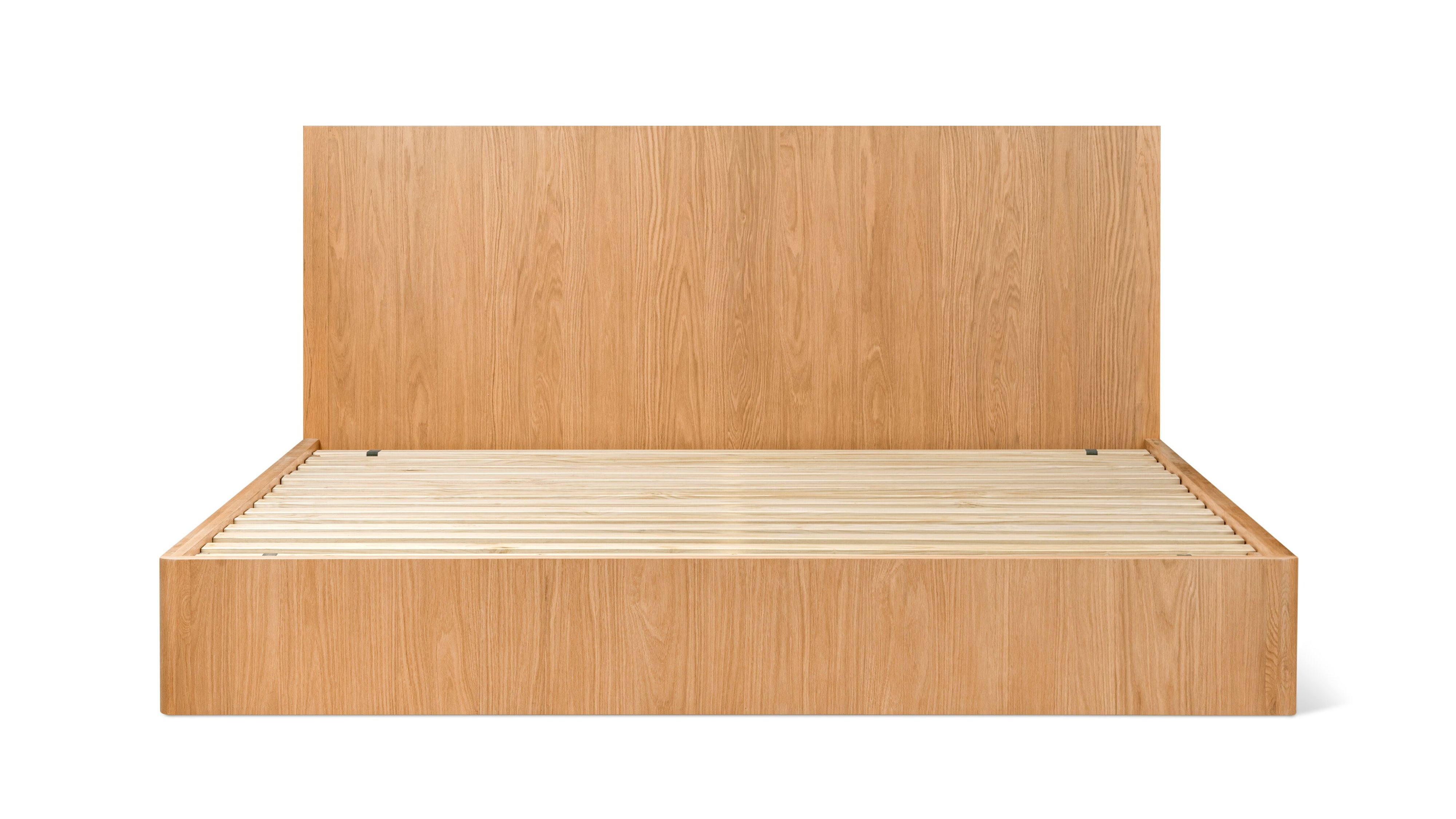 Form Storage Bed, King, White Oak