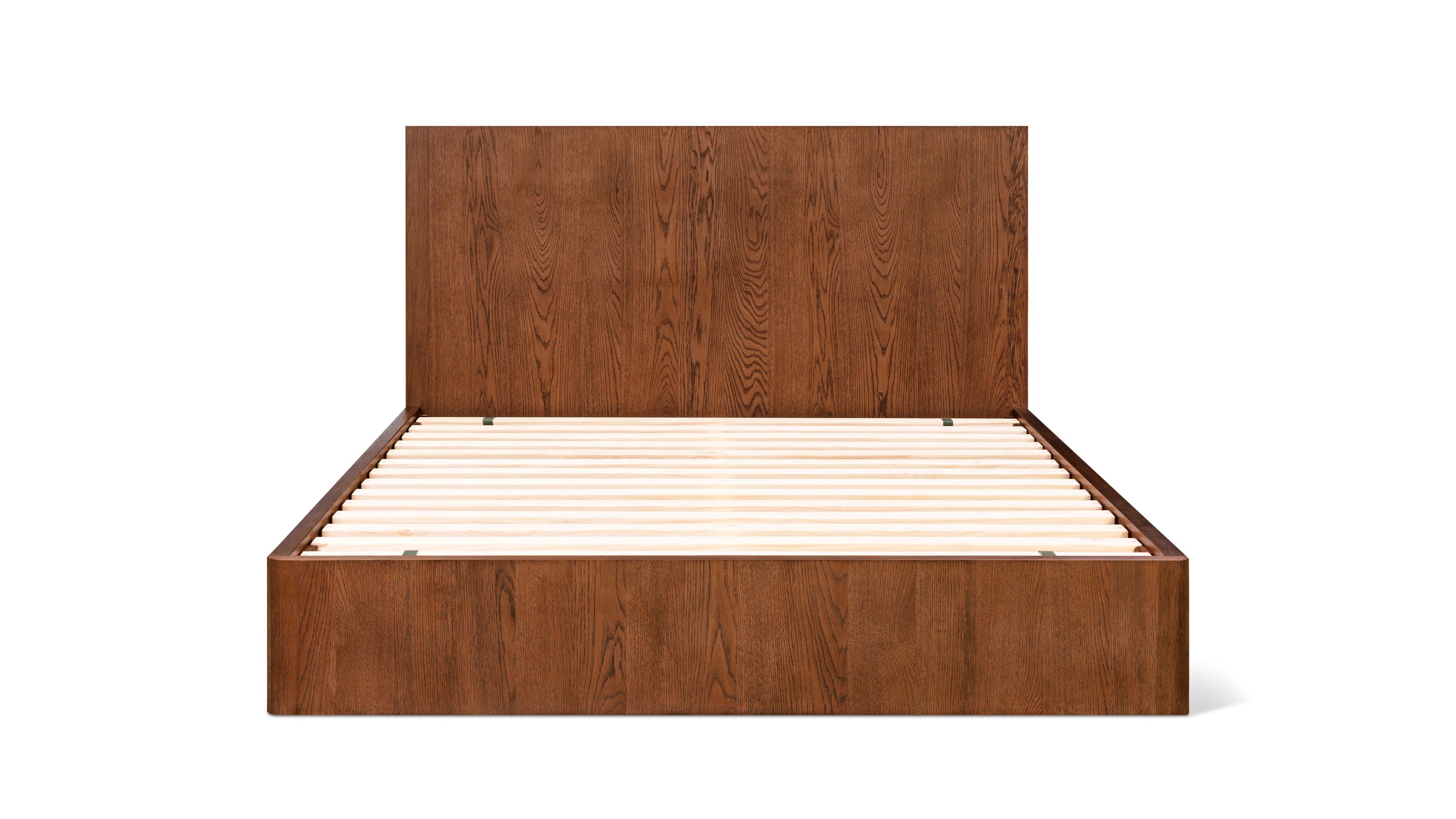 Form Bed with Storage, King, Stained Walnut