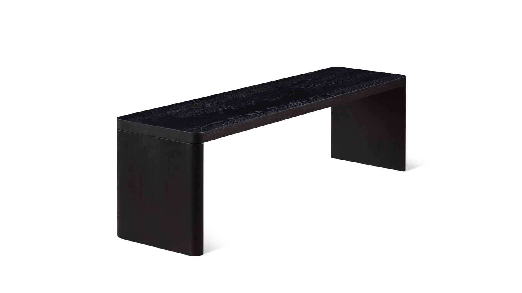 Form Bench, Seats 3, Black Oak - Image 1