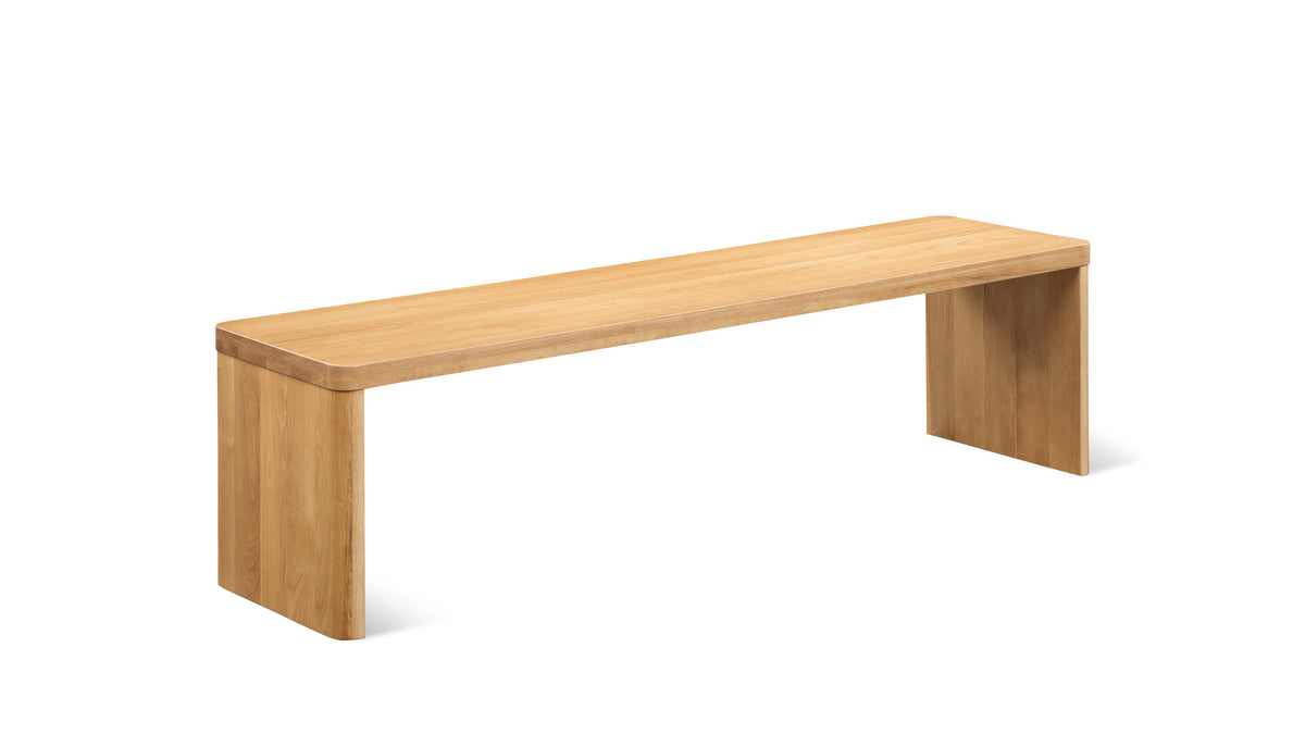Form Bench, Seats 3, Oak