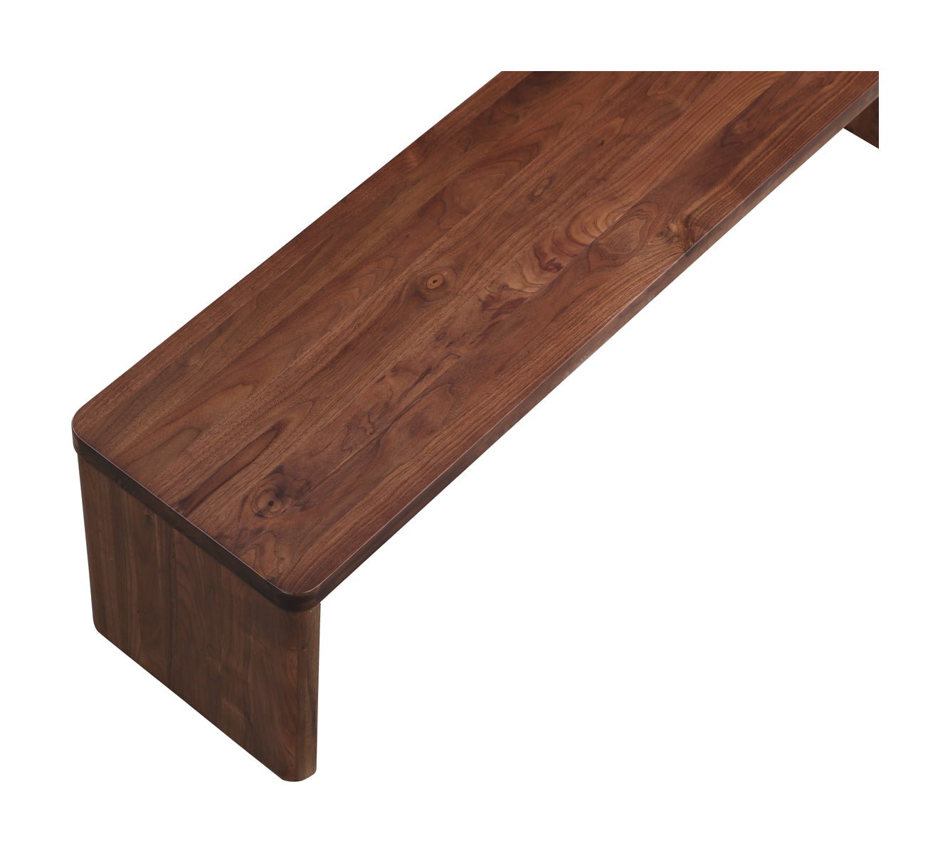 Form Bench, Seats 3, American Walnut
