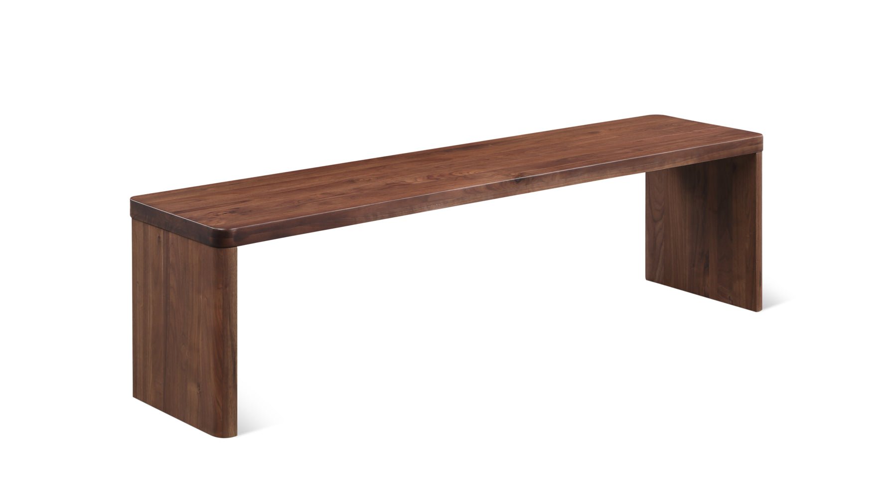 Form Bench, Seats 3, American Walnut