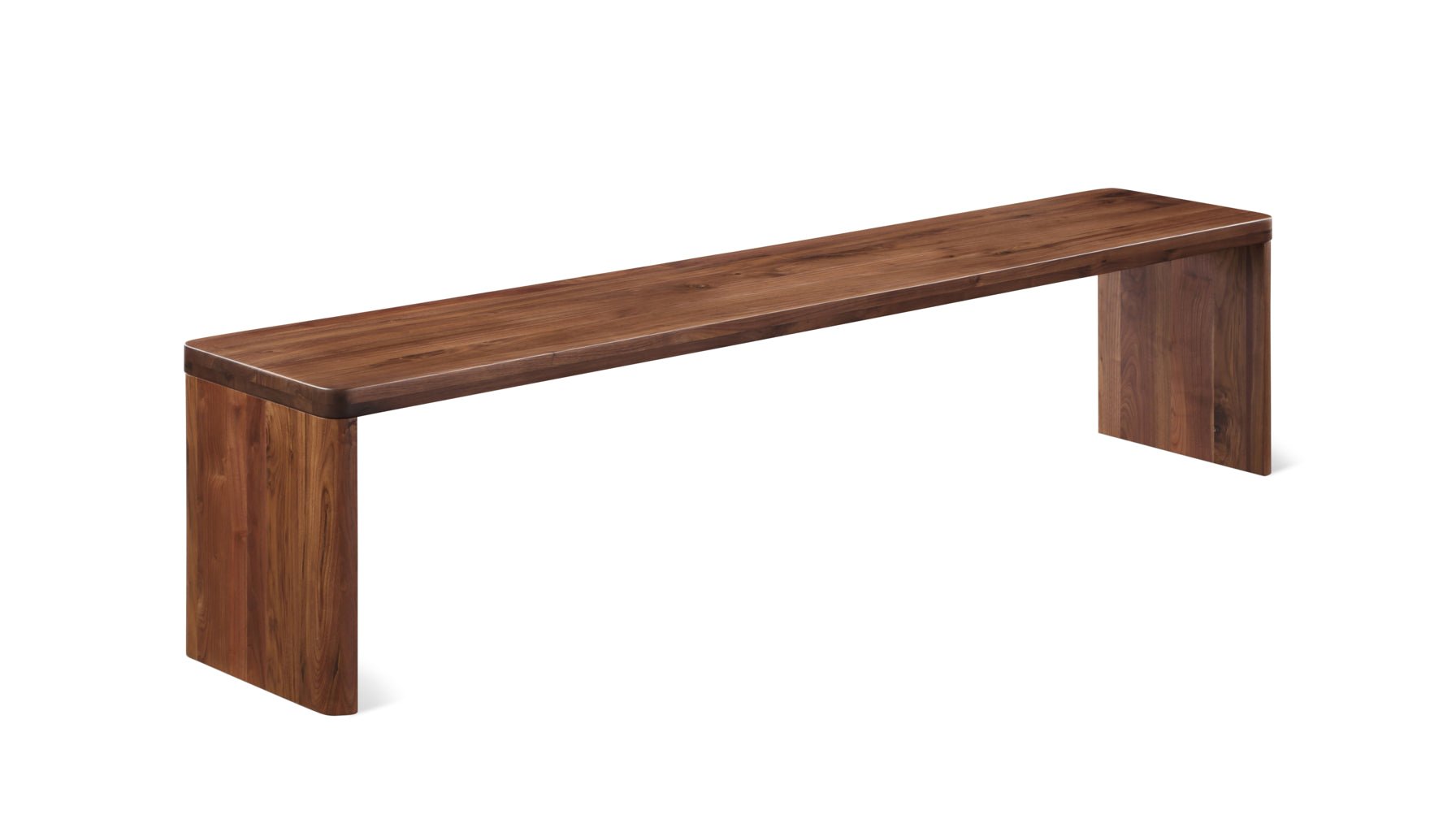 Form Bench, Seats 4, American Walnut