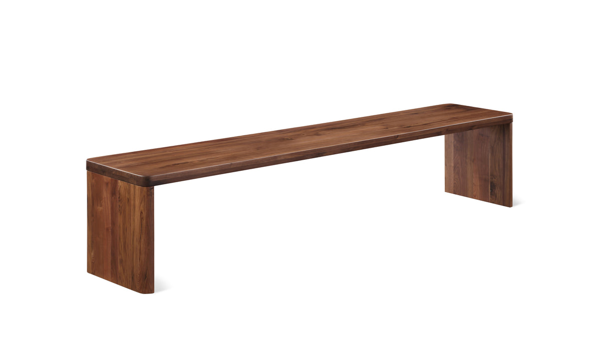 Form Bench, Seats 4, American Walnut