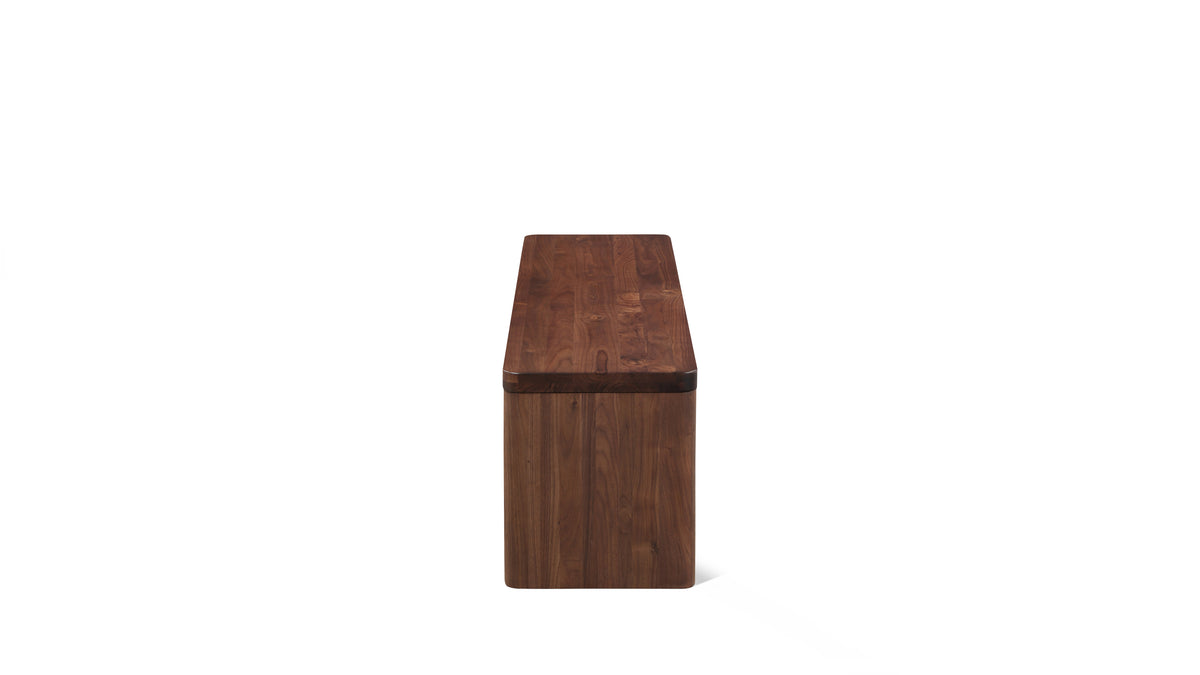 Form Bench, Seats 4, American Walnut