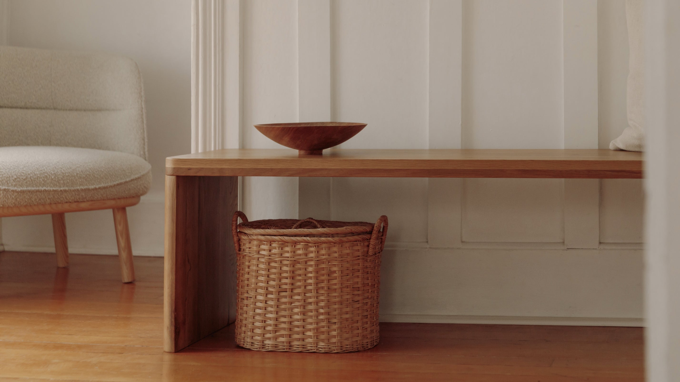 Form Bench, Seats 2, Oak