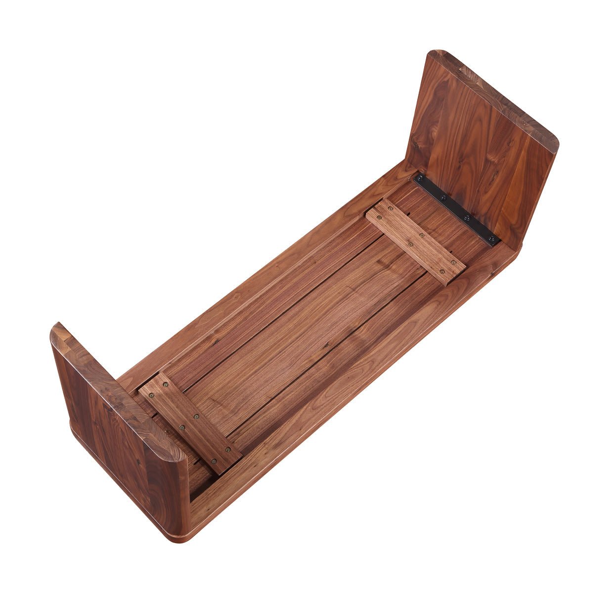 Form Bench, Seats 2, American Walnut