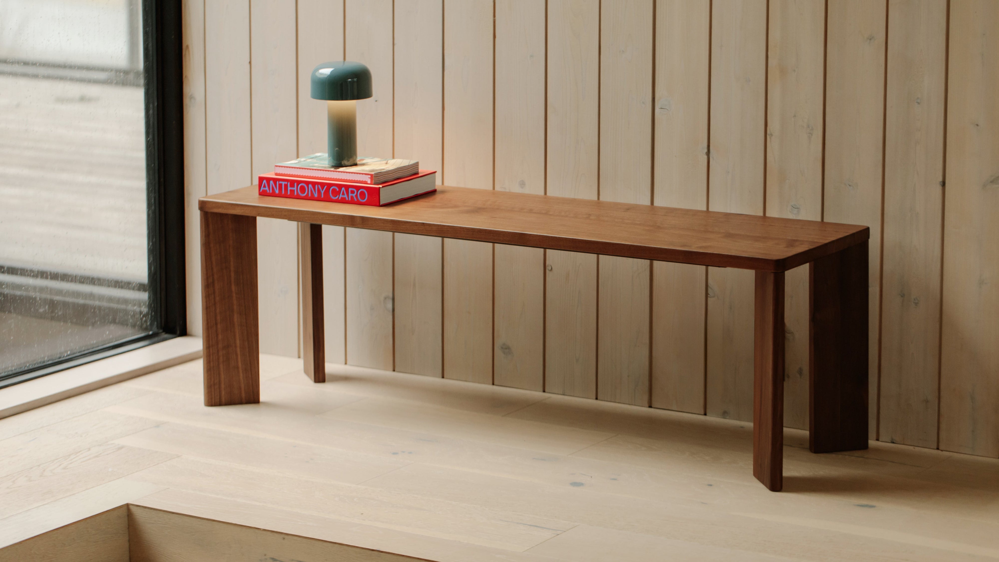 Frame Bench, Seats 3, American Walnut