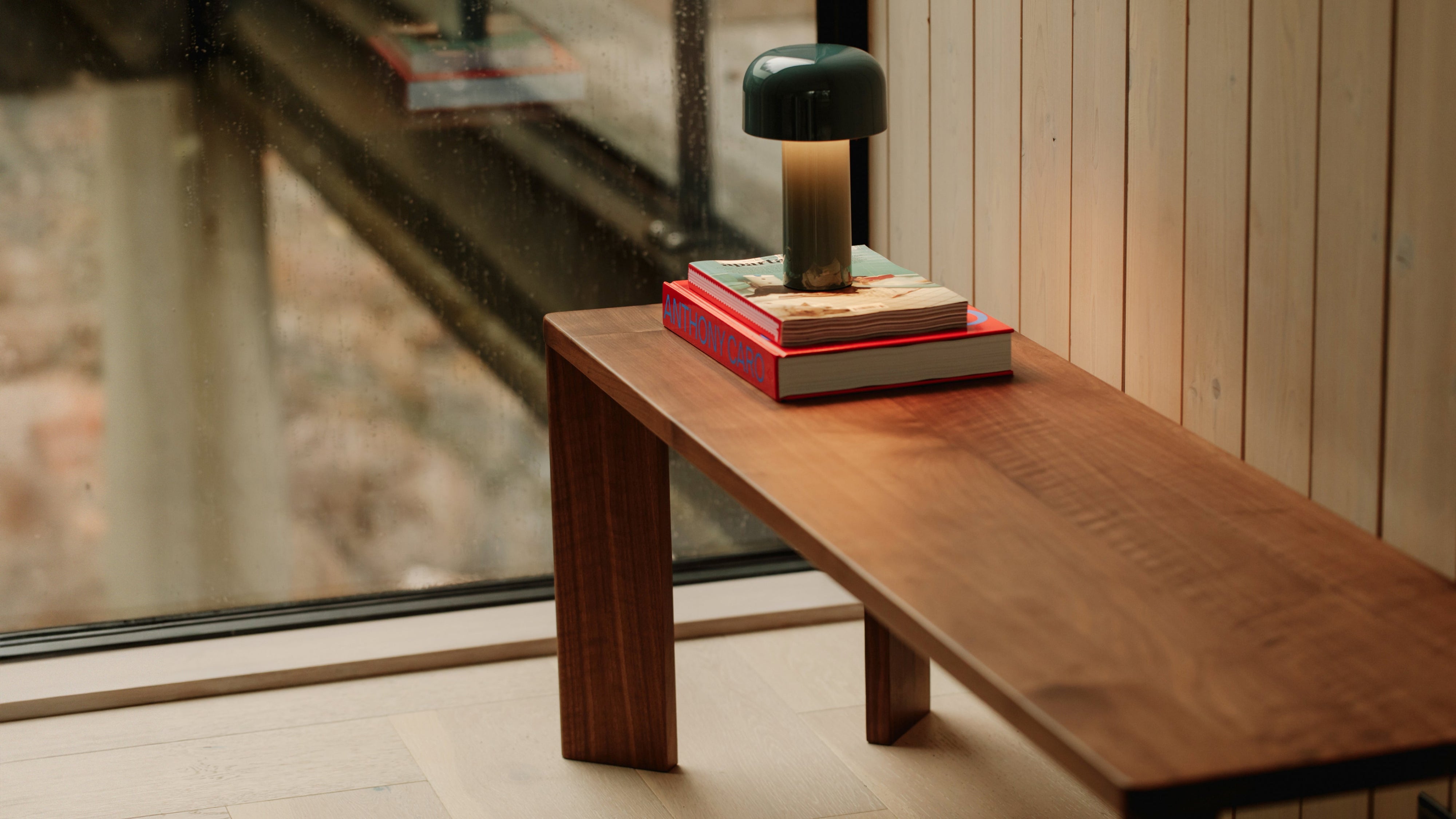 Frame Bench, Seats 3, American Walnut