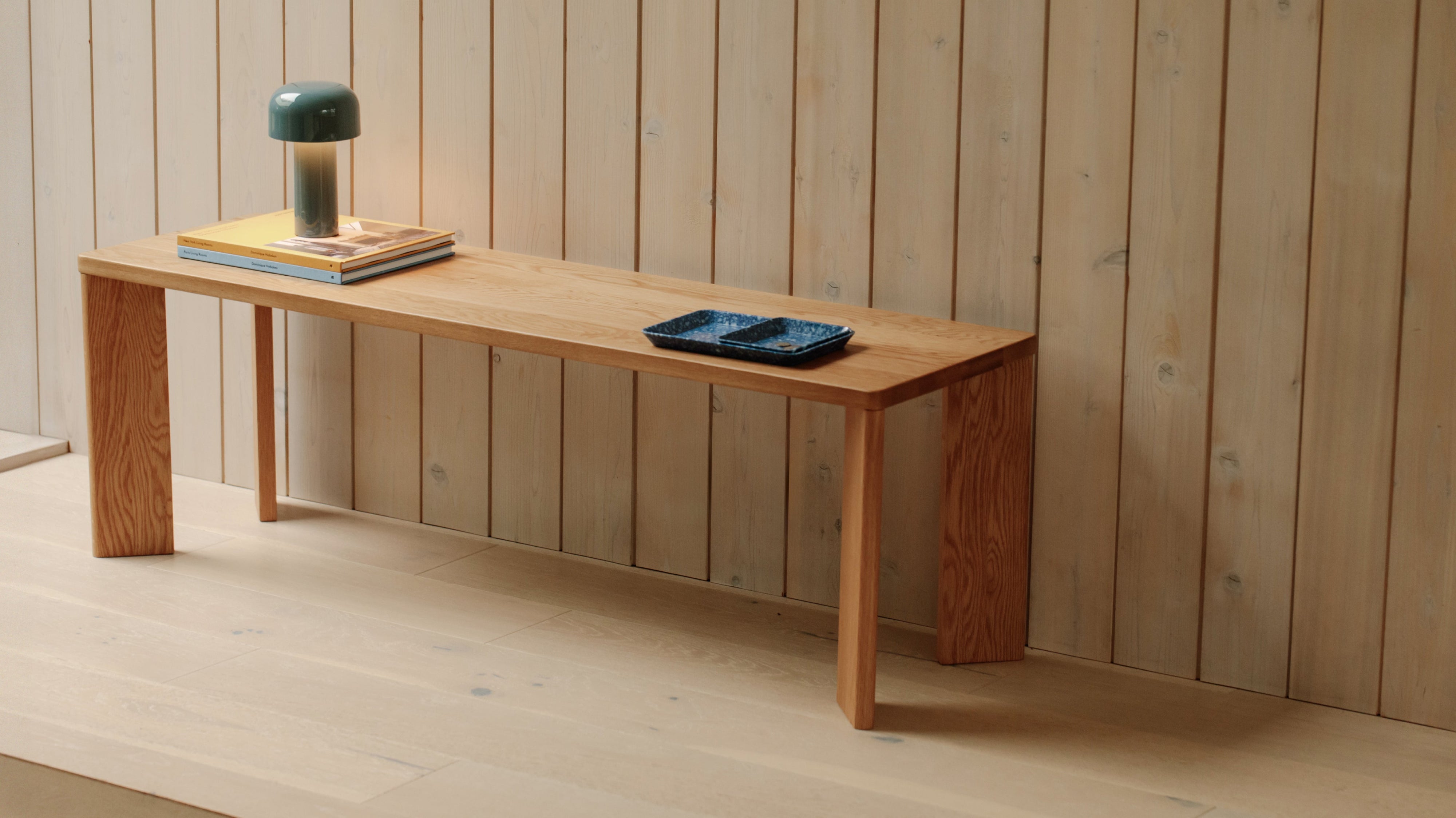 Frame Bench, Seats 2, Oak