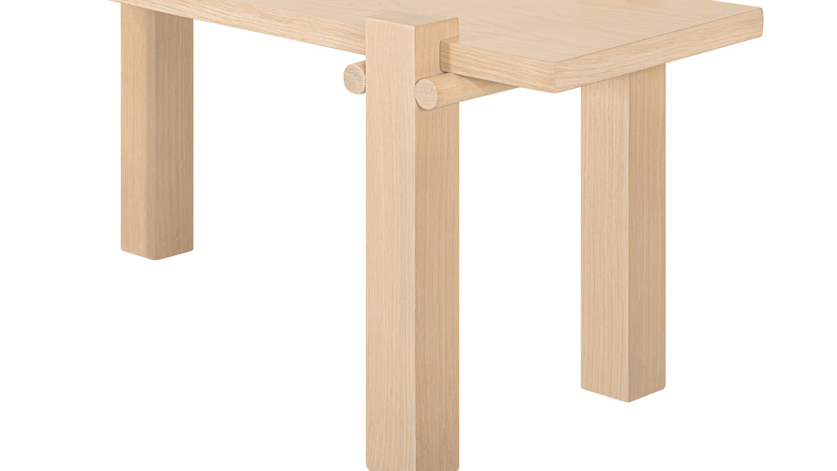Long Story x Colapso Studio Bench, Seats 3, Pale Oak