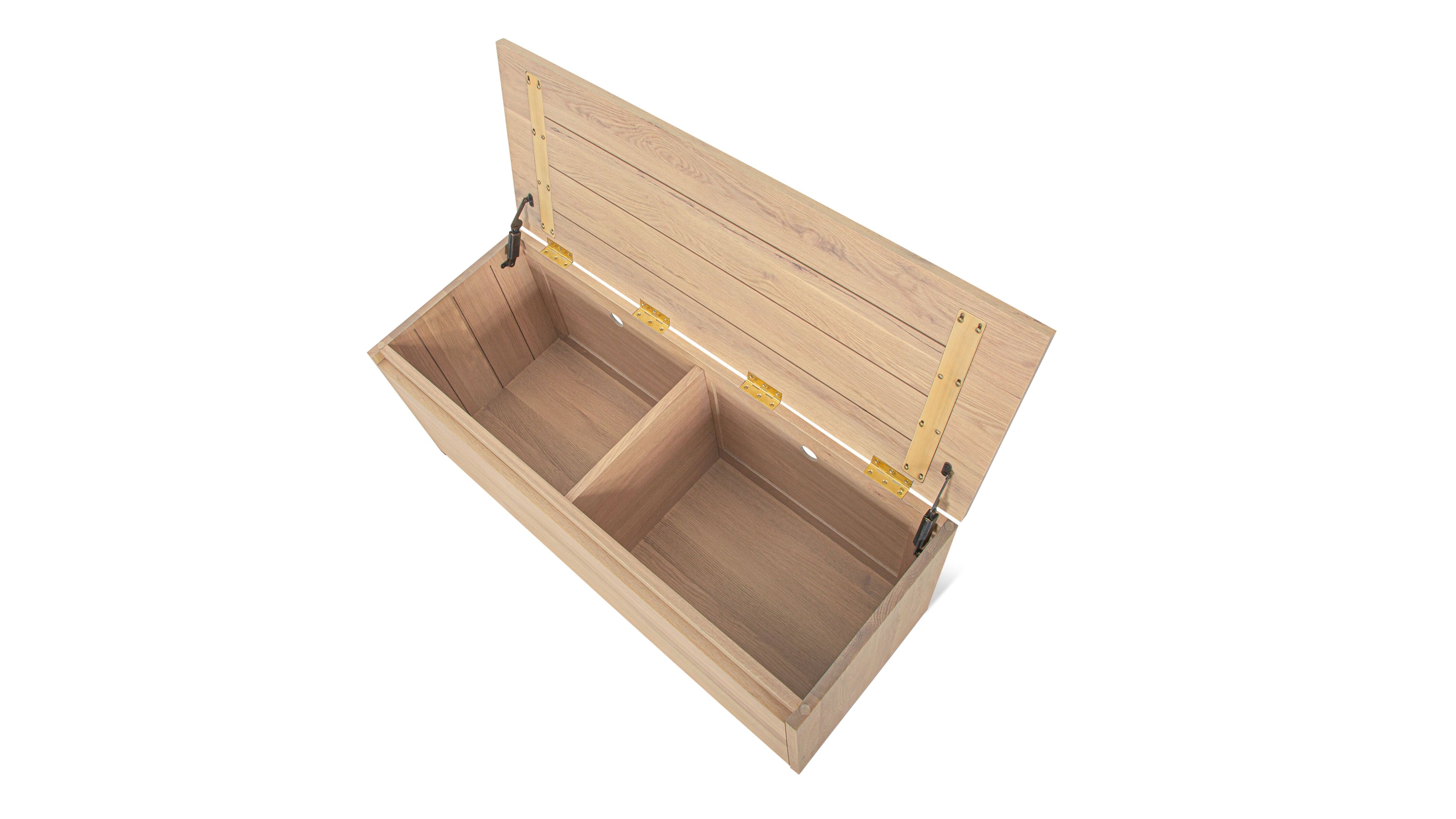 Everyday Storage Bench, Pale Oak