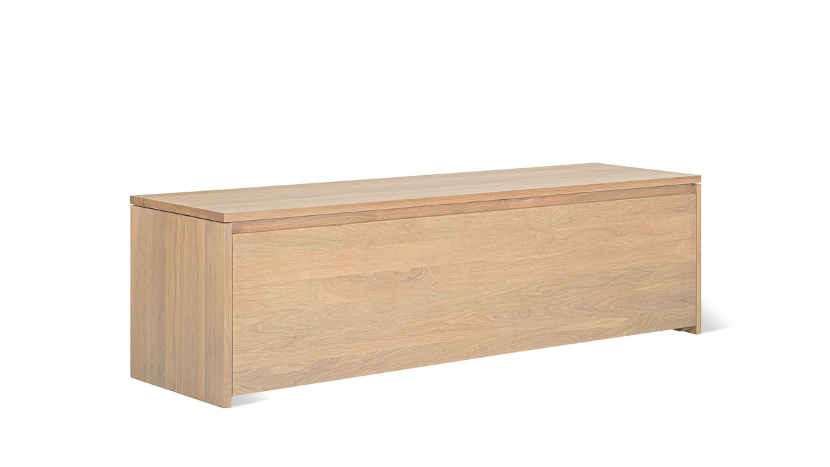Everyday Storage Bench, Large, Pale Oak
