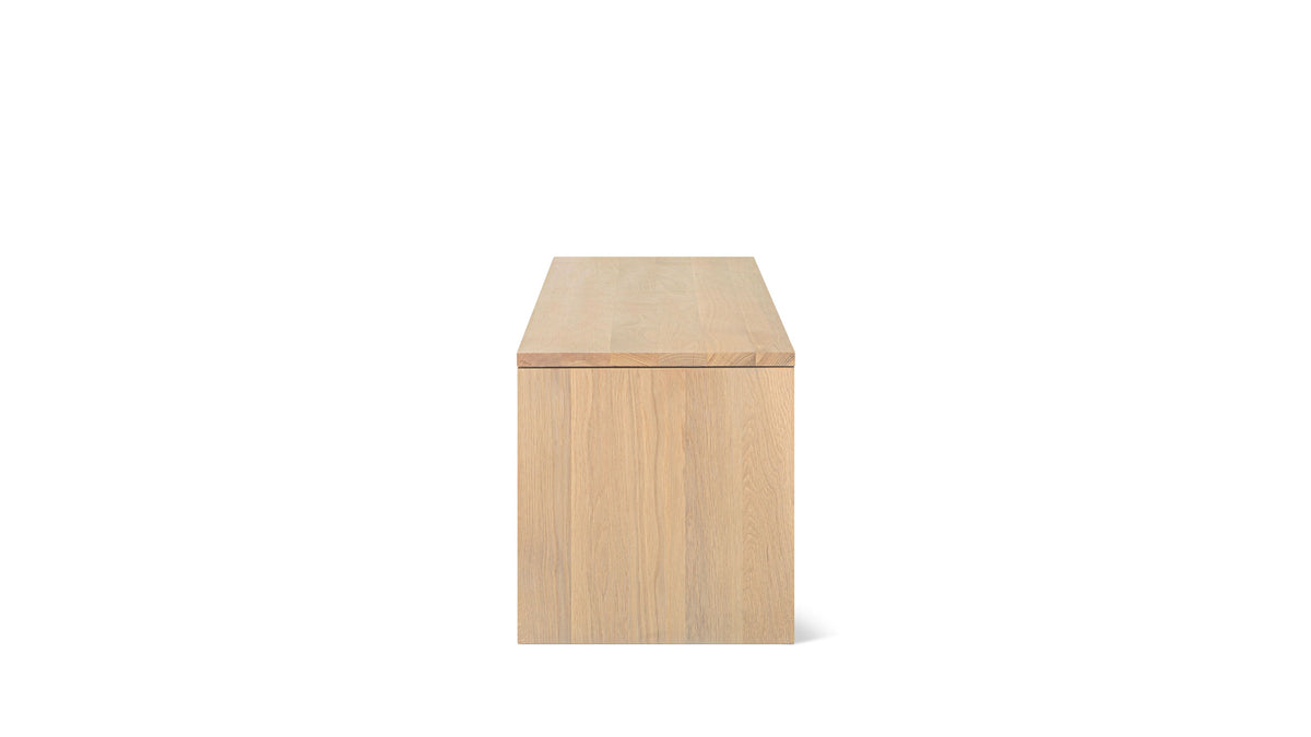Everyday Storage Bench, Large, Pale Oak