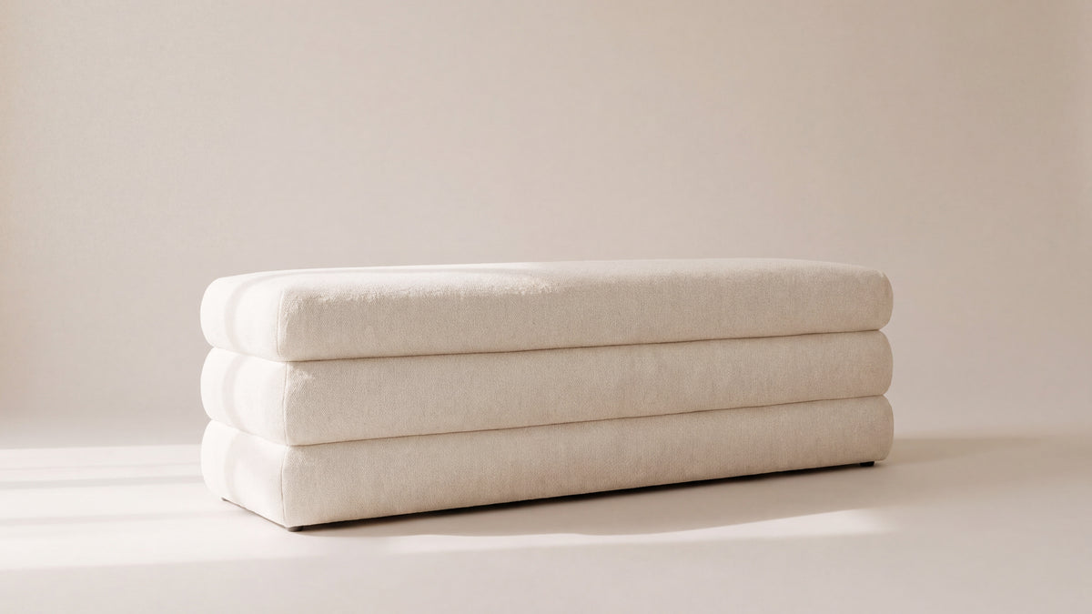 Short Stack Storage Bench, Latte