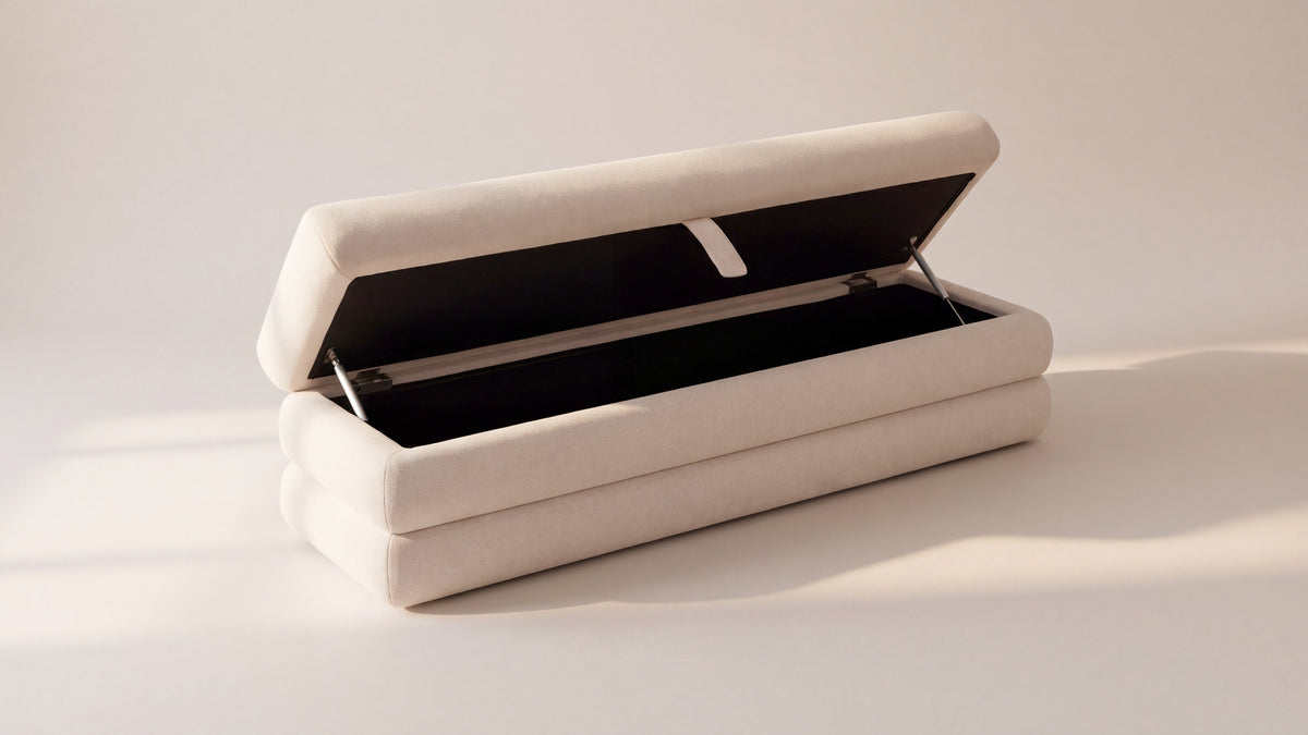 Short Stack Storage Bench, Latte — alternate view