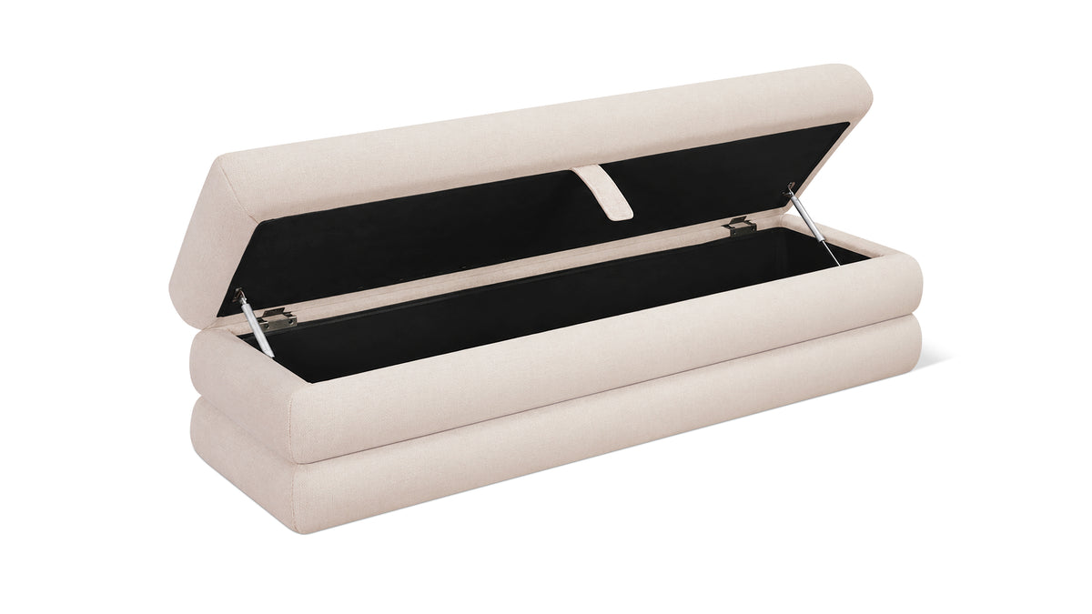 Short Stack Storage Bench, Latte