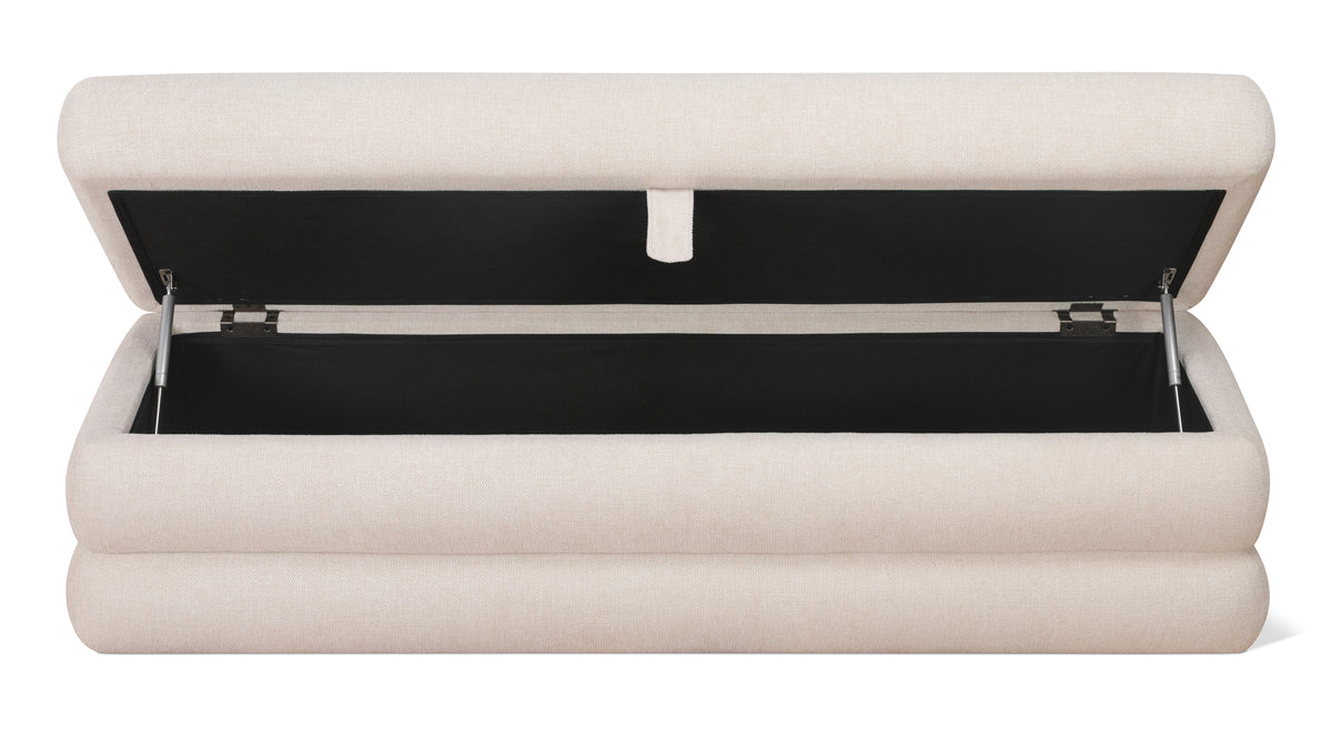 Short Stack Storage Bench, Latte