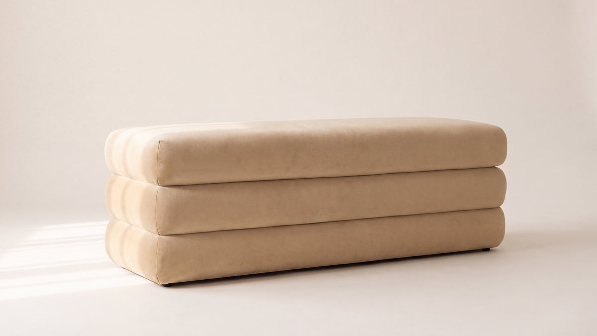 Short Stack Storage Bench, Honey
