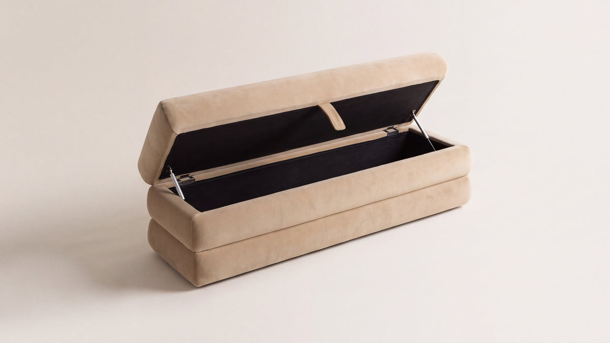 Short Stack Storage Bench, Honey