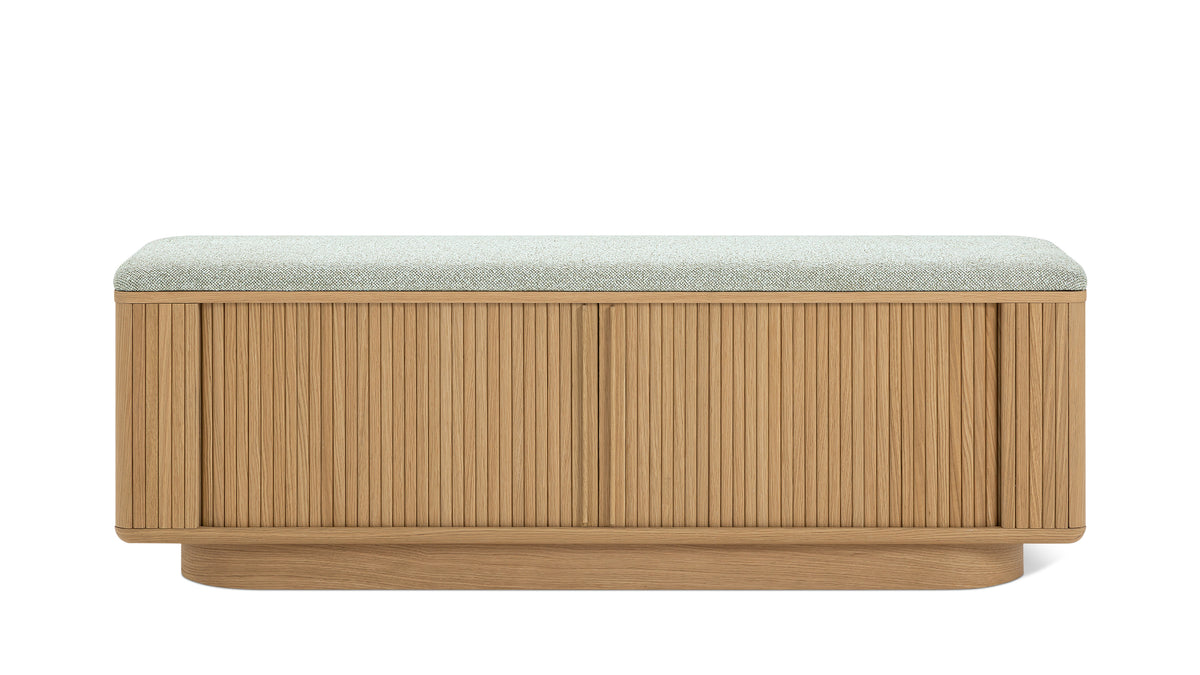 Main Stage Storage Bench, White Oak