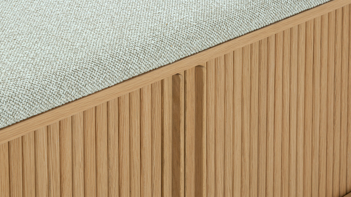 Main Stage Storage Bench, White Oak