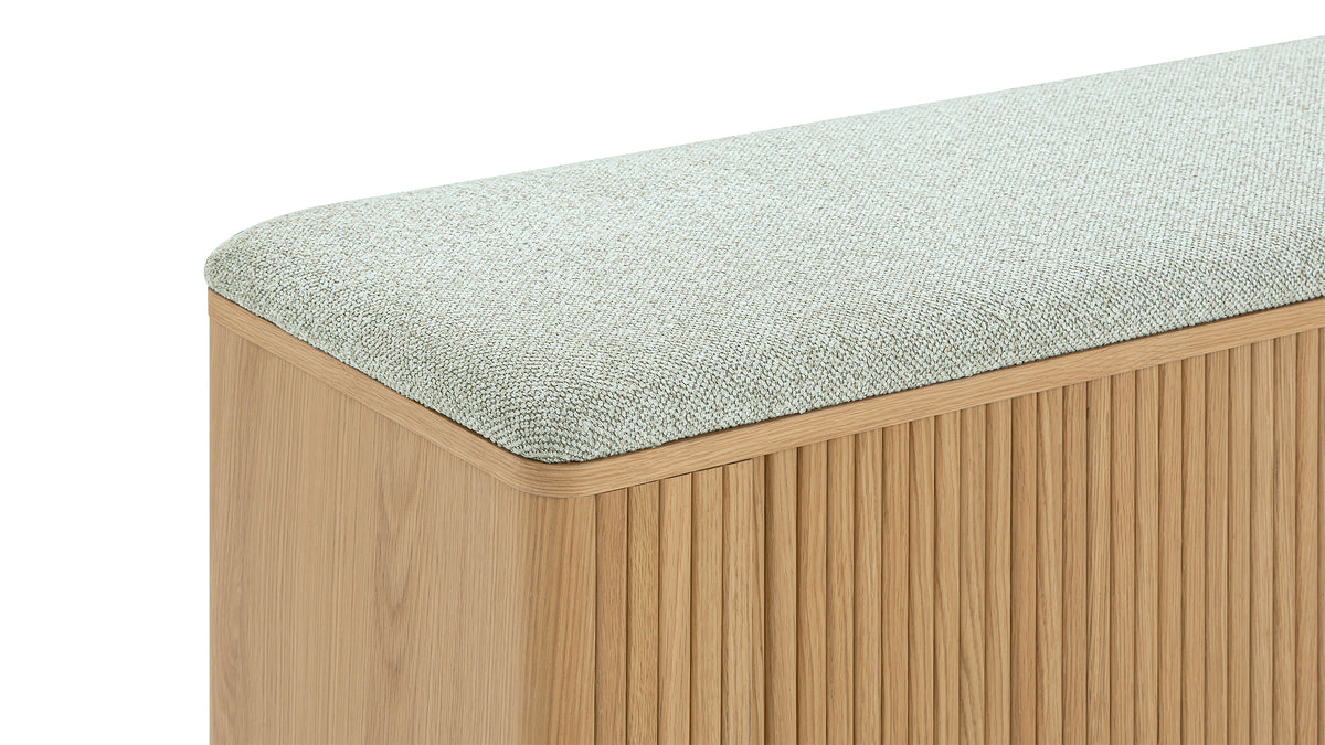 Main Stage Storage Bench, White Oak