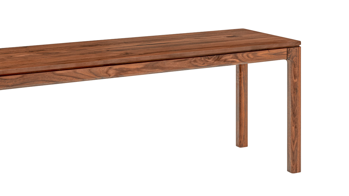 Bridge Bench, Seats 3, American Walnut — alternate view