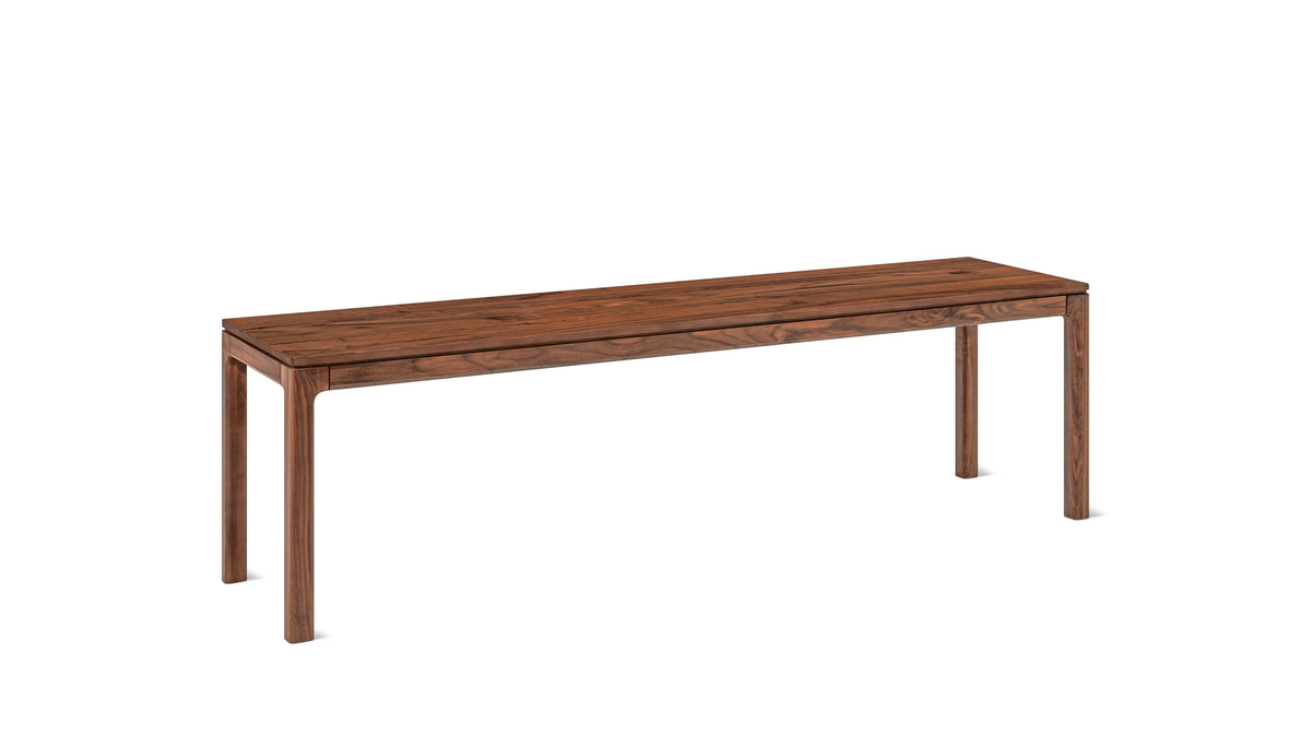 Bridge Bench, Seats 3, American Walnut