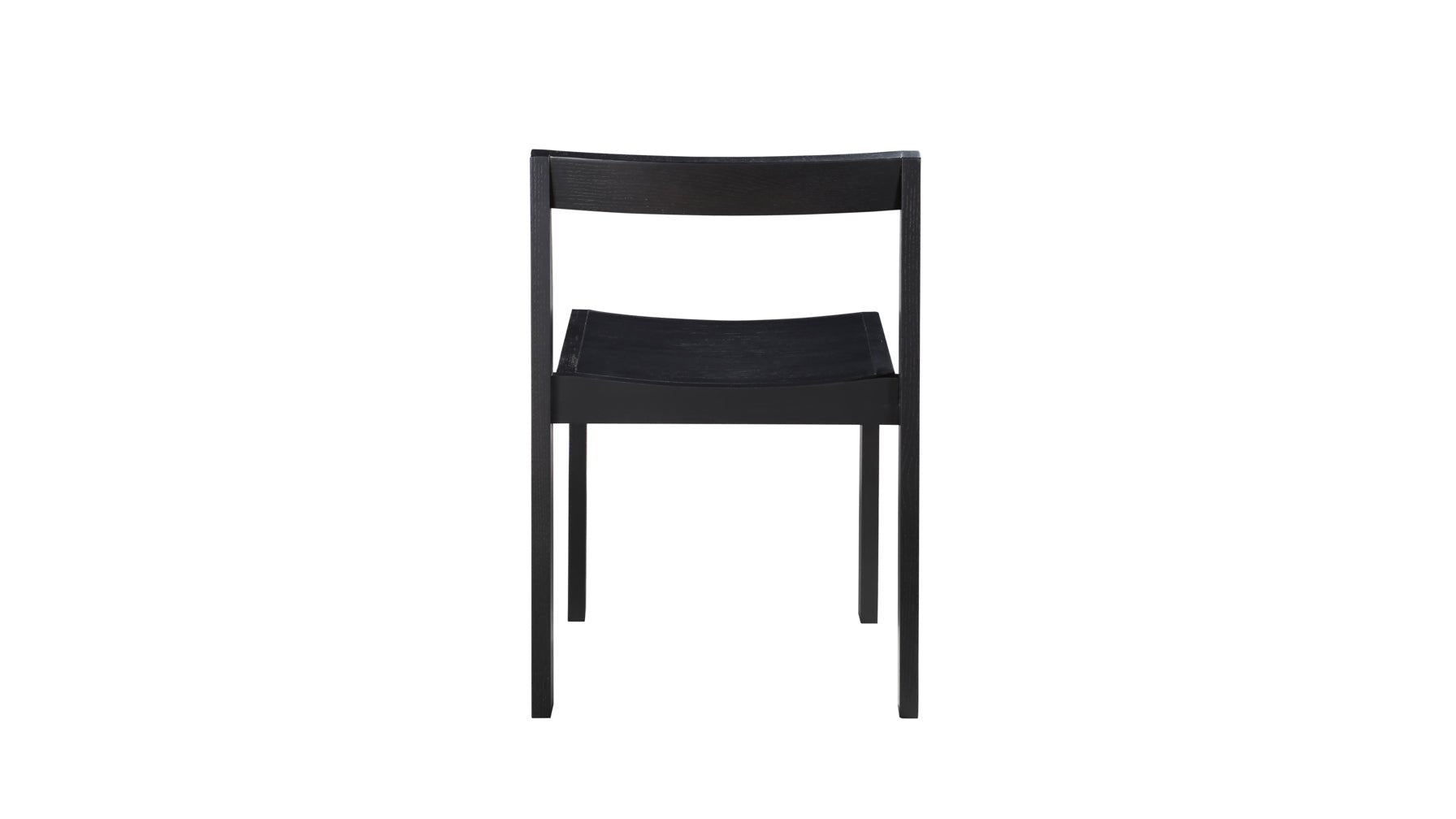 Plane Dining Chair (Set of Two), Black Oak