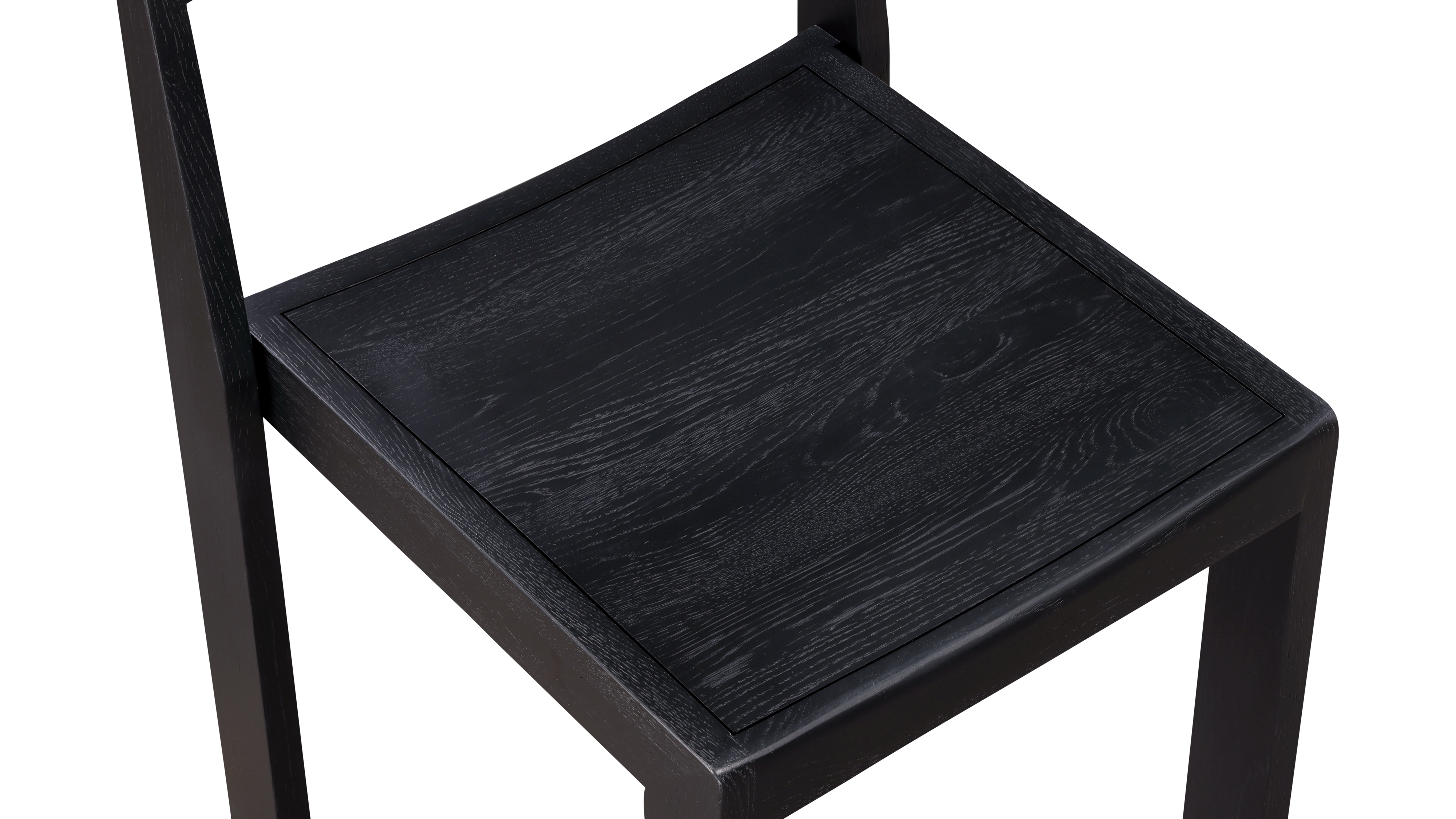 Plane Dining Chair (Set of Two), Black Oak