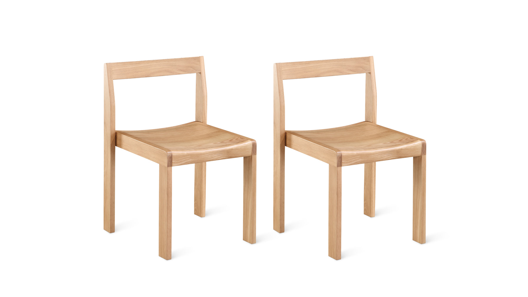 Plane Dining Chair (Set of Two), Oak - Image 2