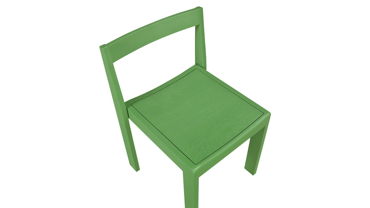 Plane Dining Chair (Set of Two), Evergreen — alternate view