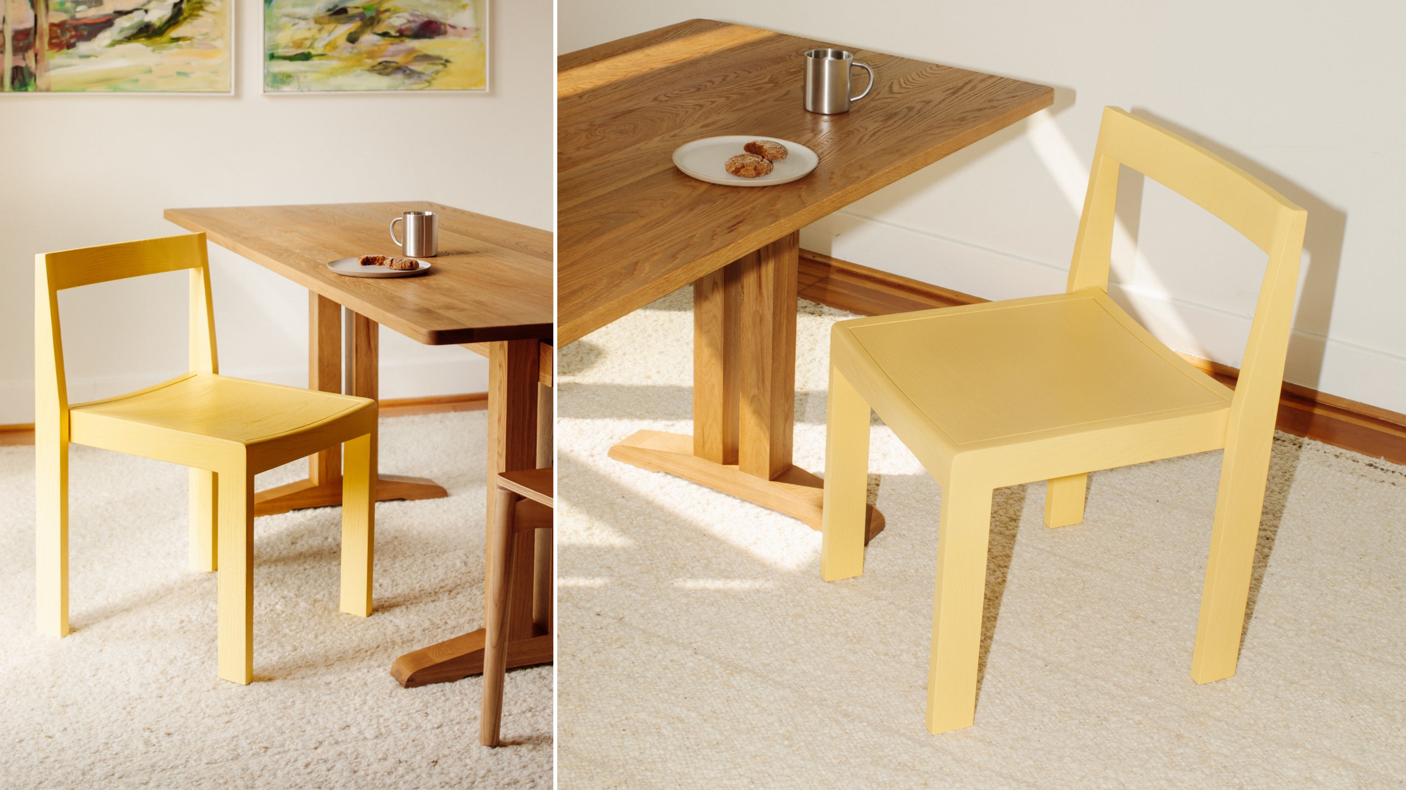 Plane Dining Chair (Set of Two), Lemon - Sundays CompanyCHA-BC-003-203