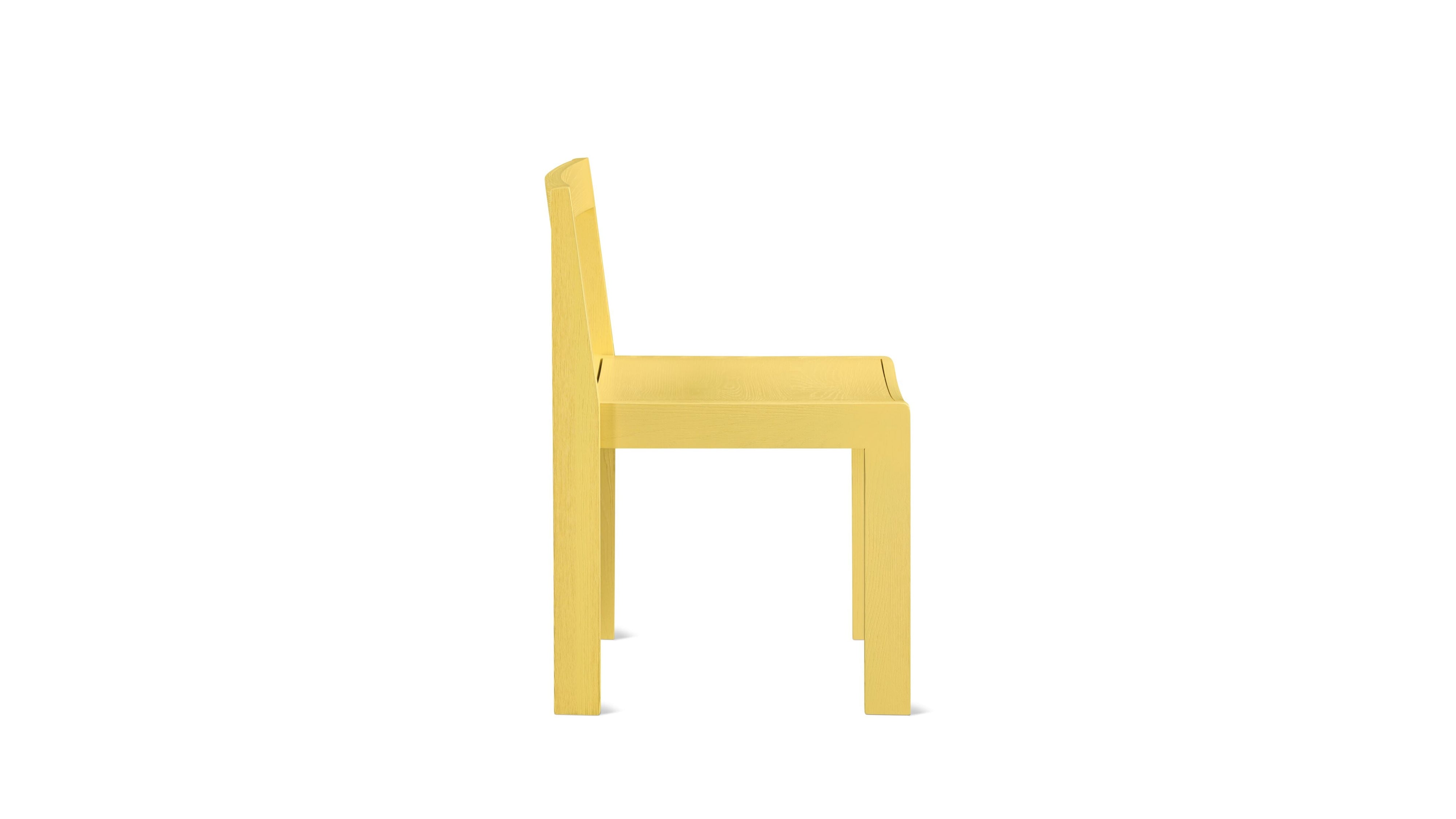 Plane Dining Chair (Set of Two), Lemon